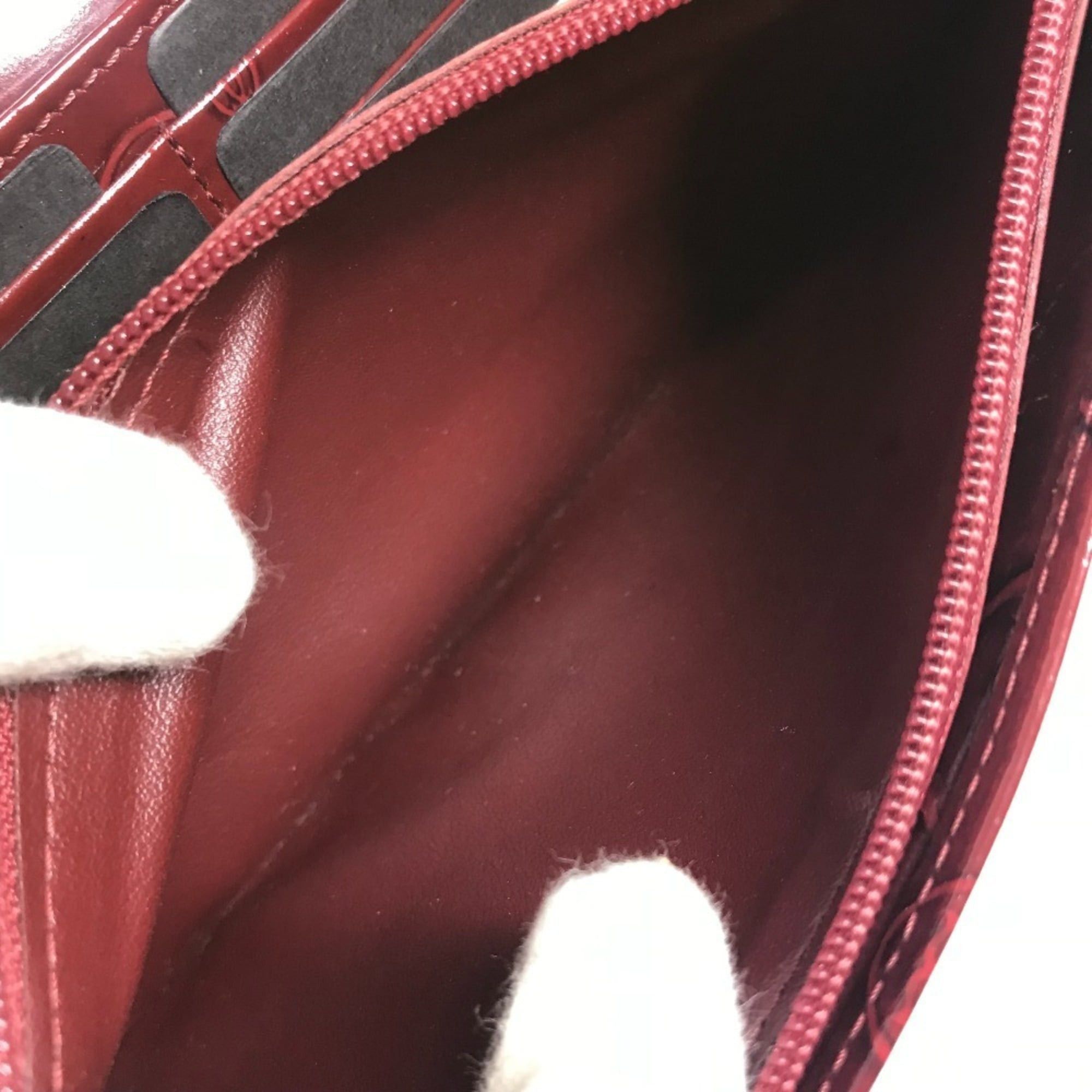 Cartier CARTIER Happy Birthday Logo Long Wallet, Patent Leather, Men's/Women's, Red Size ONE SIZE - 14 Thumbnail