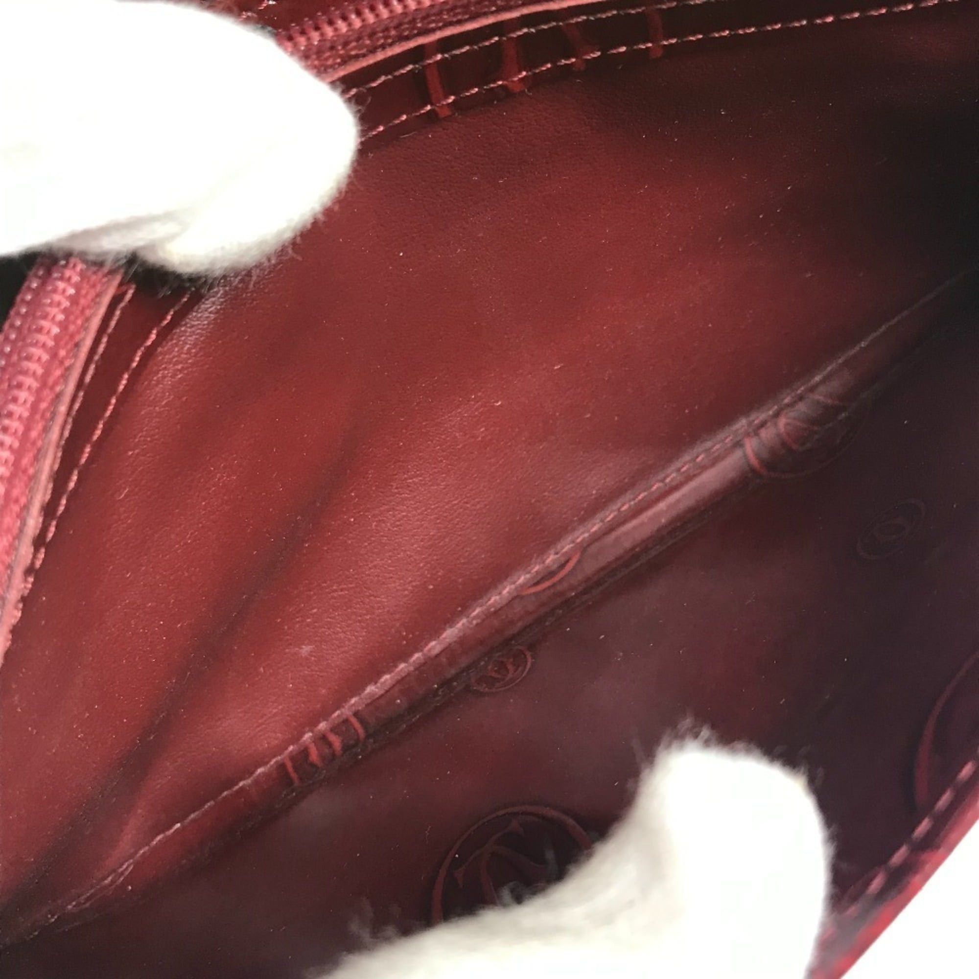 Cartier CARTIER Happy Birthday Logo Long Wallet, Patent Leather, Men's/Women's, Red Size ONE SIZE - 15 Thumbnail