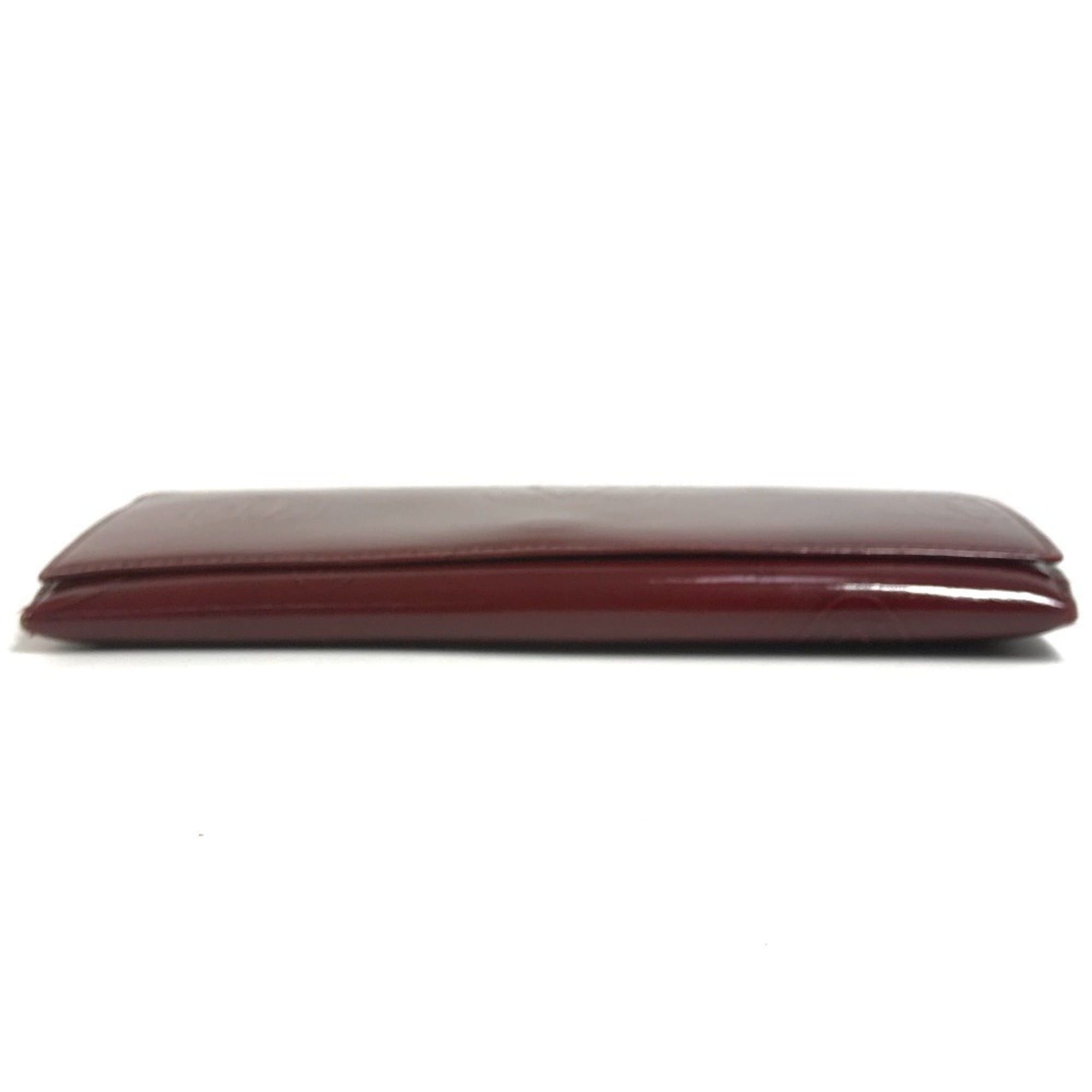 Cartier CARTIER Happy Birthday Logo Long Wallet, Patent Leather, Men's/Women's, Red Size ONE SIZE - 5 Thumbnail