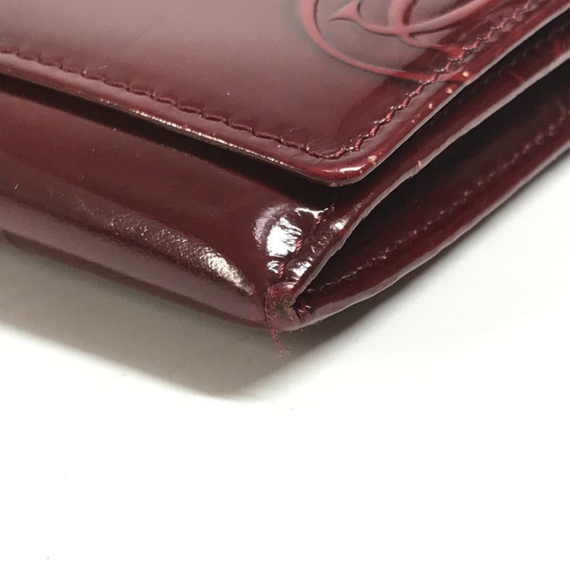 Cartier CARTIER Happy Birthday Logo Long Wallet, Patent Leather, Men's/Women's, Red Size ONE SIZE - 7 Thumbnail