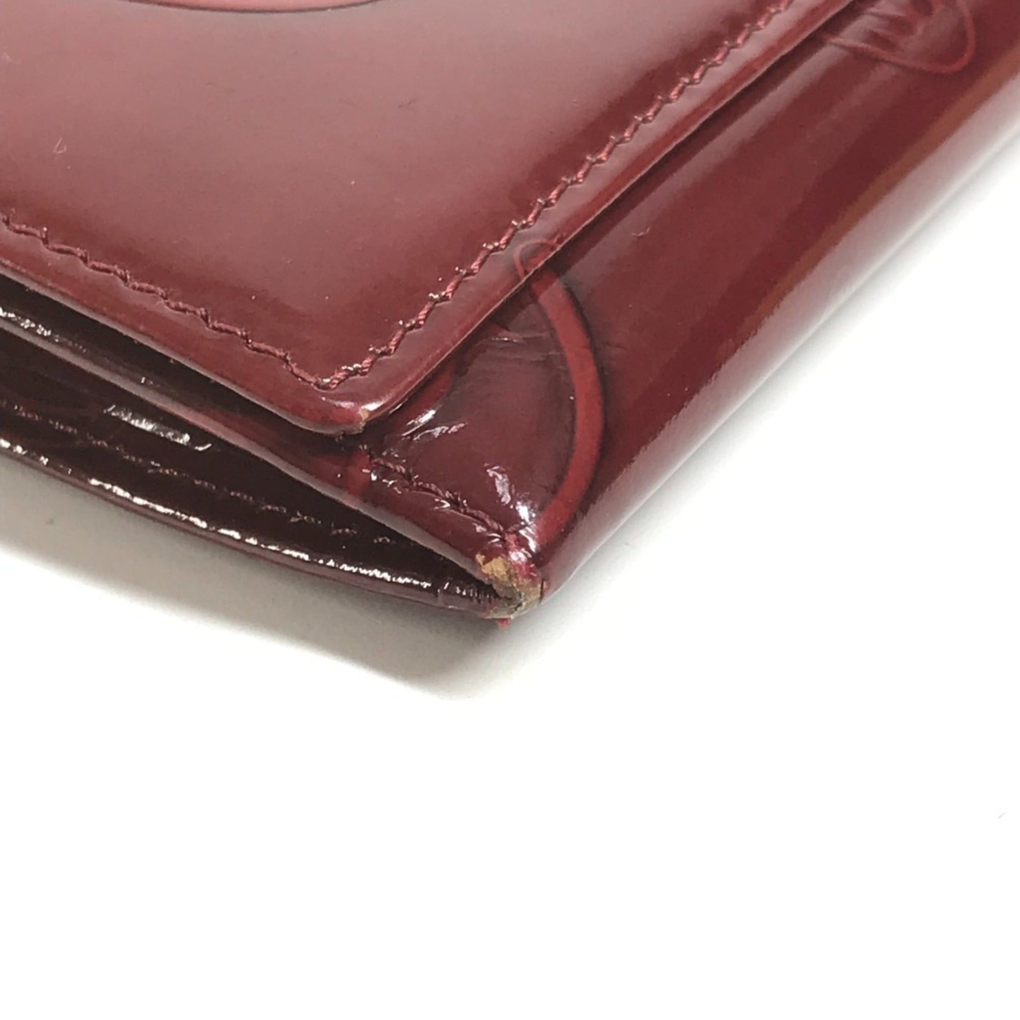 Cartier CARTIER Happy Birthday Logo Long Wallet, Patent Leather, Men's/Women's, Red Size ONE SIZE - 8 Thumbnail