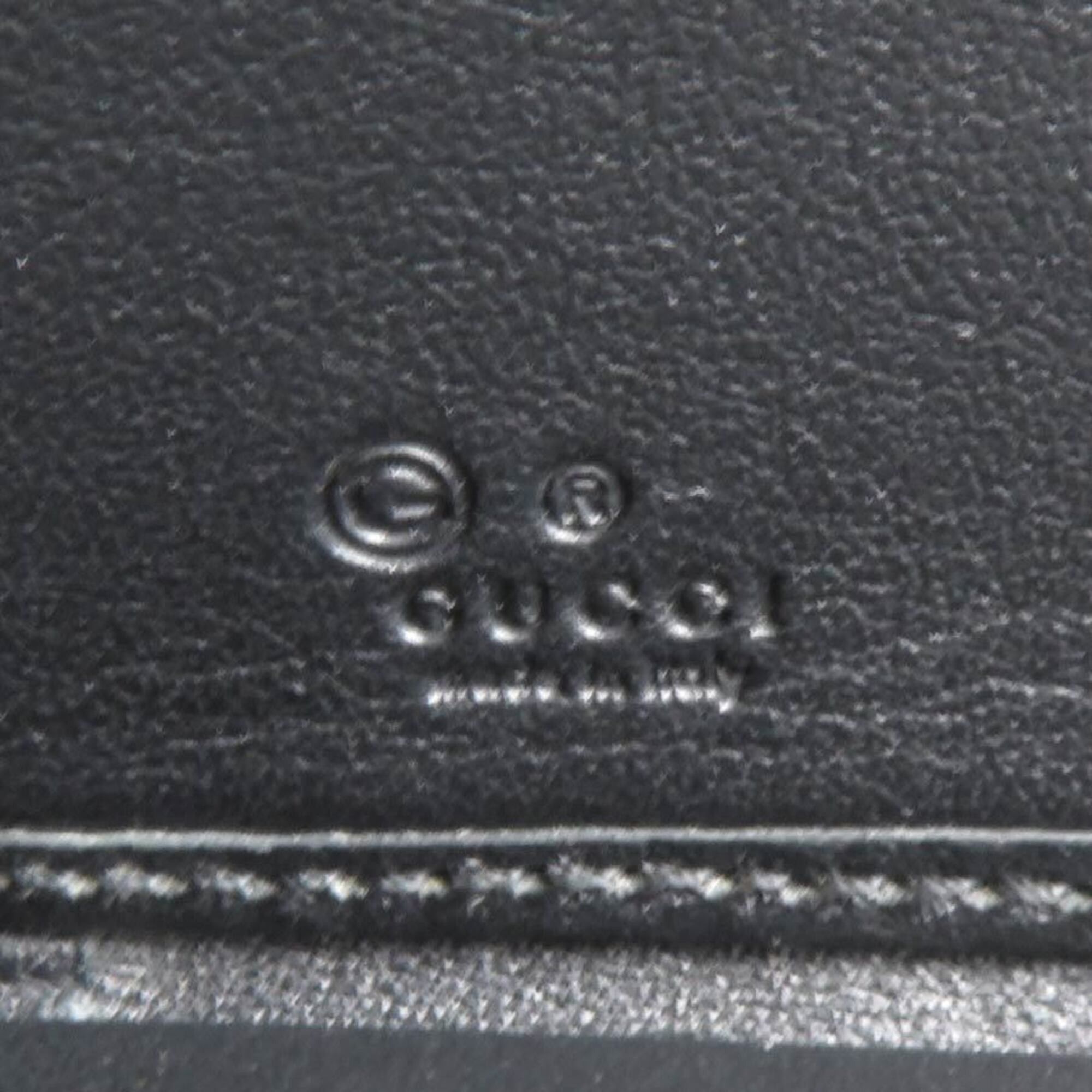 Gucci Gucci Round Zip Long Wallet Leather Black Men's Women's 544473 h32210j Size ONE SIZE - 6 Thumbnail