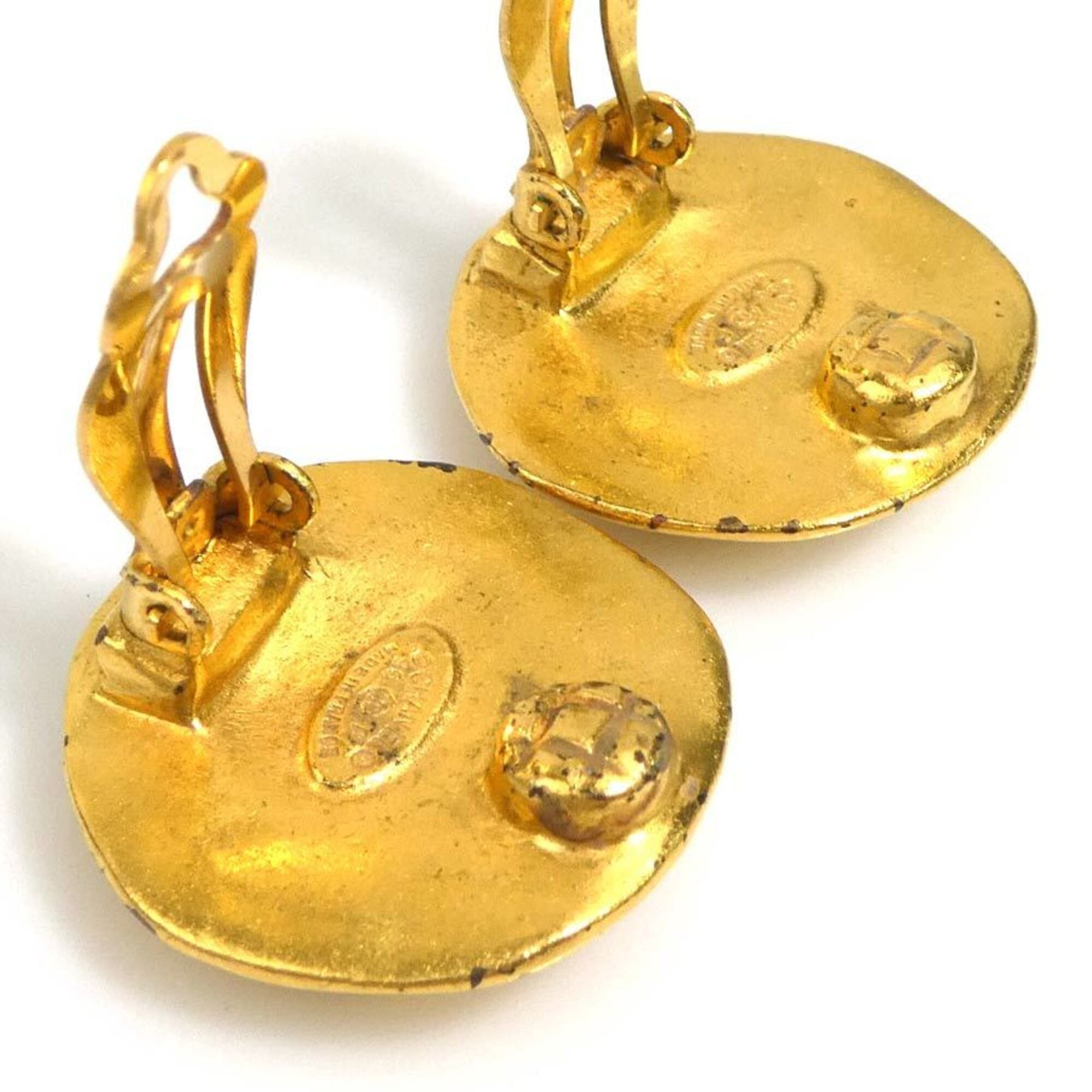 Chanel Chanel earrings, Coco Mark design, metal, gold, women's, e61890j Size ONE SIZE - 6 Thumbnail