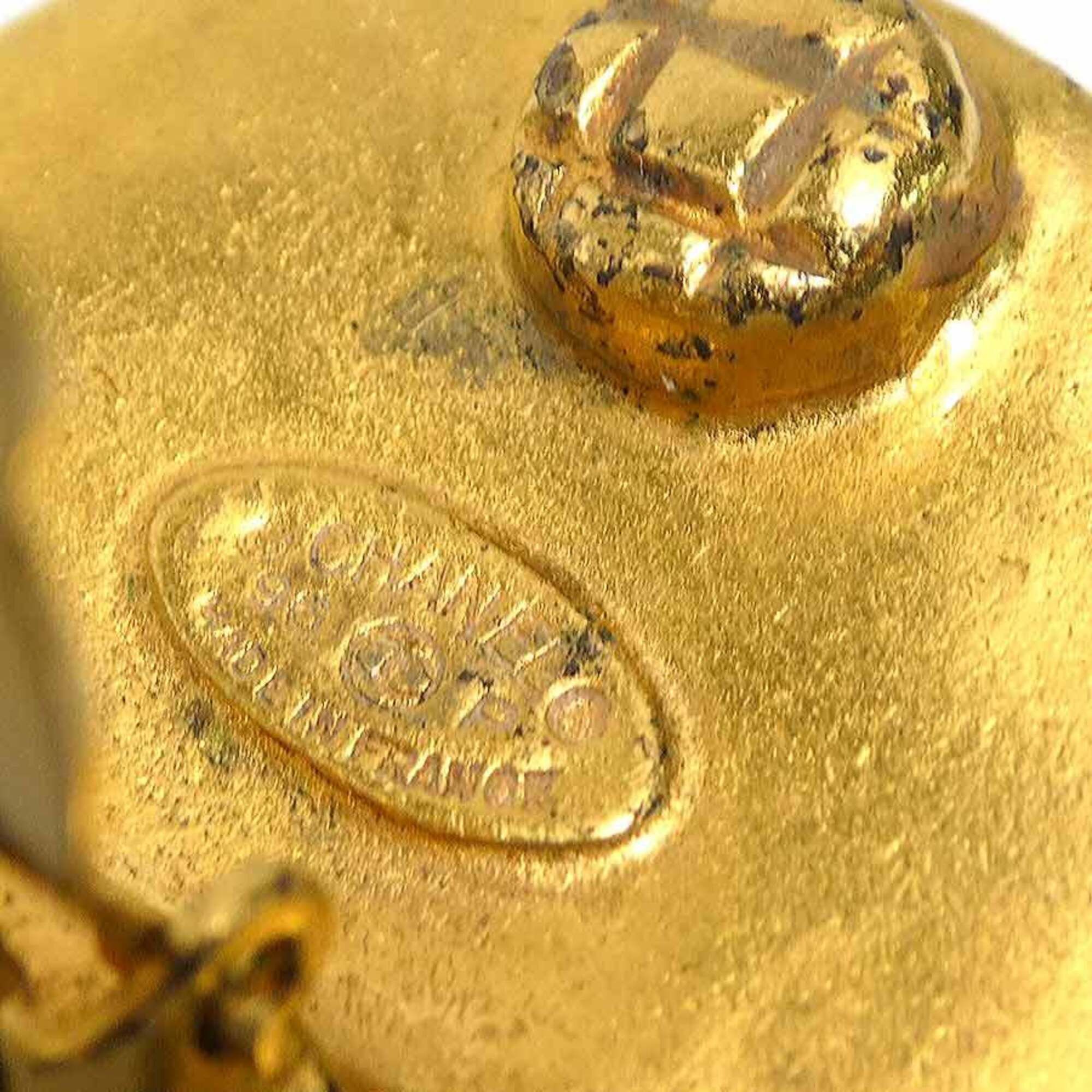 Chanel Chanel earrings, Coco Mark design, metal, gold, women's, e61890j Size ONE SIZE - 8 Thumbnail