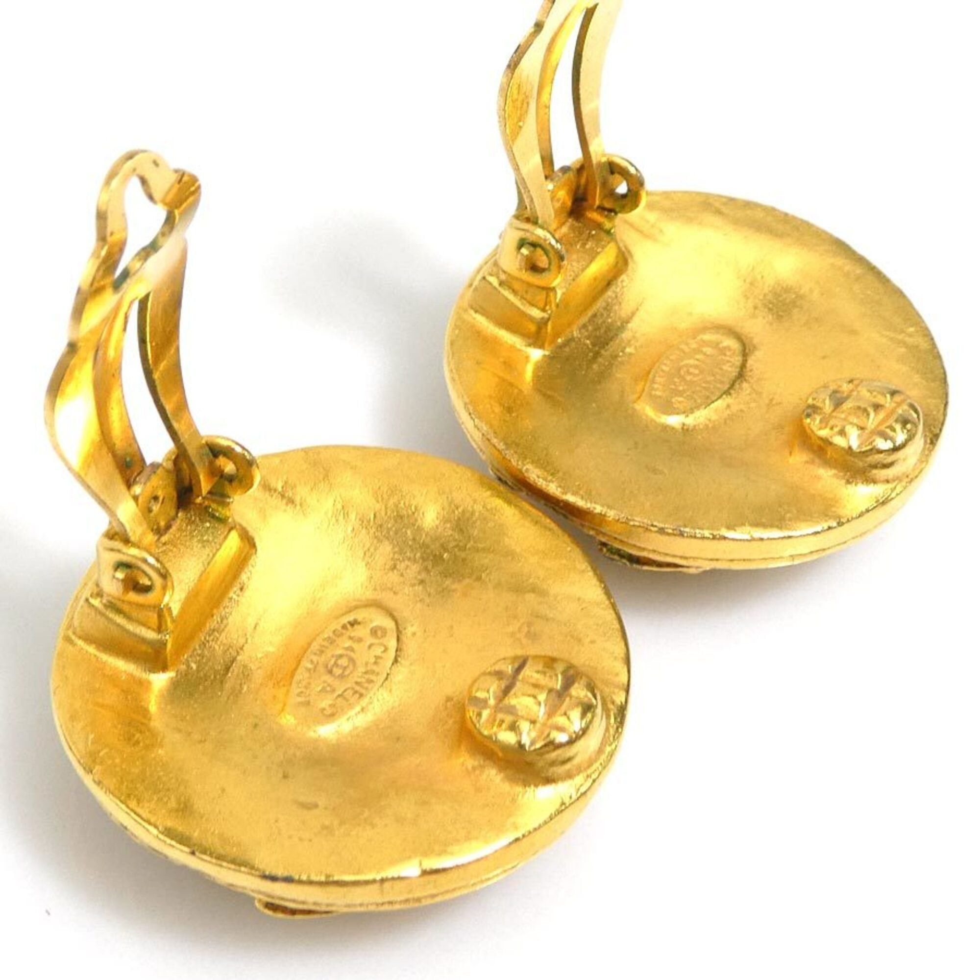 Chanel Chanel earrings, Coco Mark design, metal, gold, women's, e61891j Size ONE SIZE - 6 Thumbnail