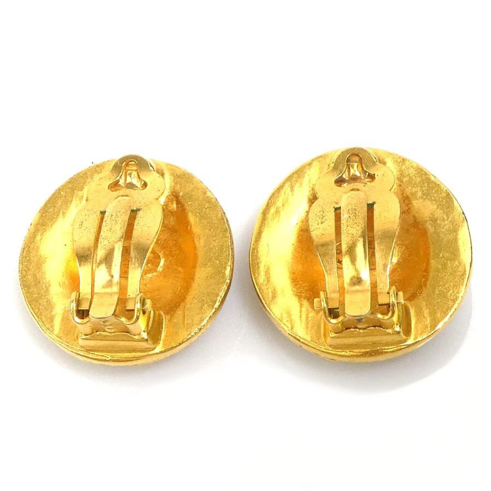 Chanel Chanel earrings, Coco Mark design, metal, gold, women's, e61891j Size ONE SIZE - 4 Thumbnail