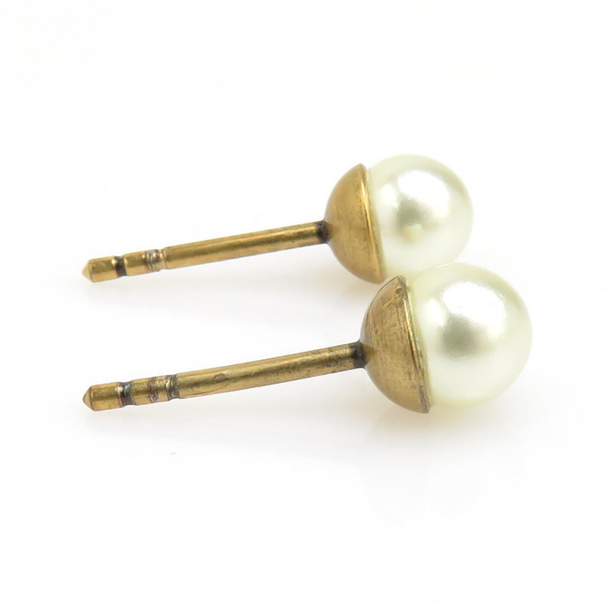Dior Christian Dior earrings, Ja Dior, metal, faux pearl, gold, women's, h32218k Size ONE SIZE - 9 Thumbnail