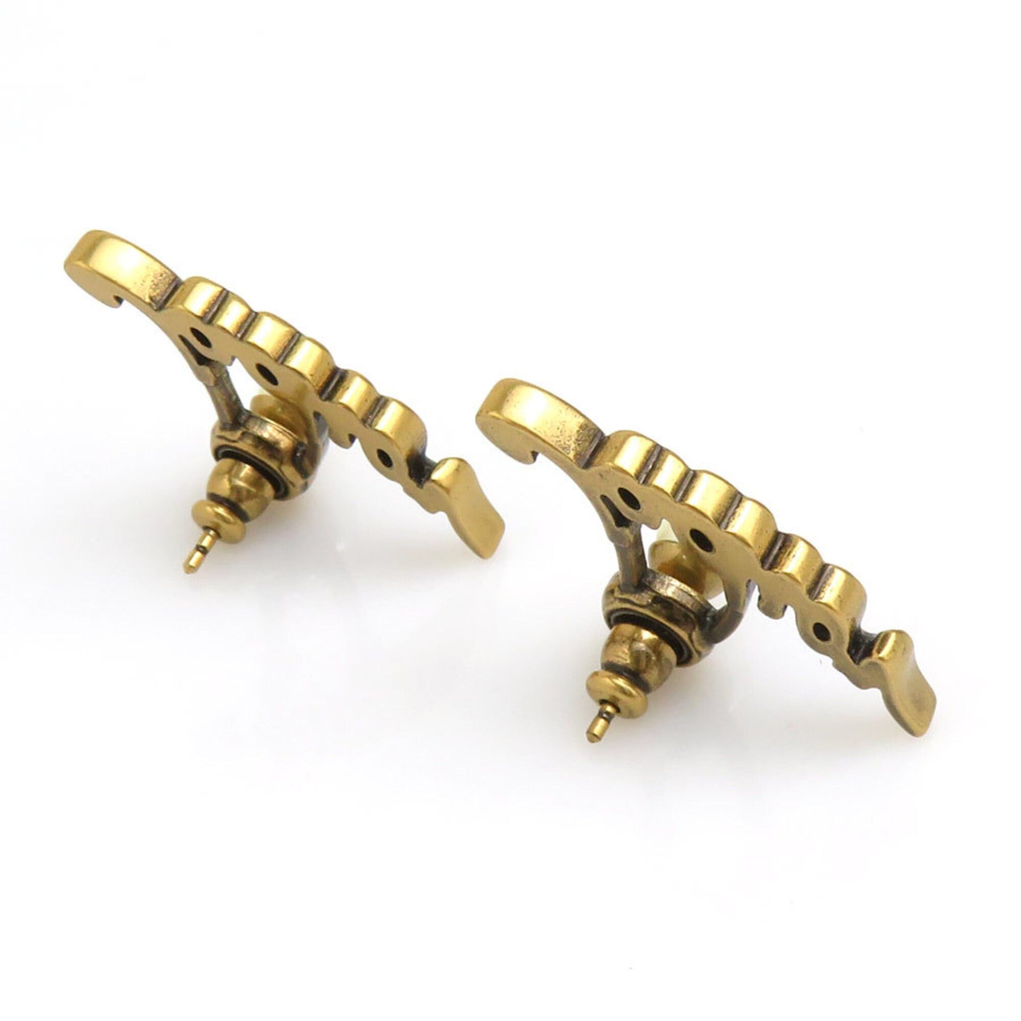 Dior Christian Dior earrings, Ja Dior, metal, faux pearl, gold, women's, h32218k Size ONE SIZE - 6 Thumbnail