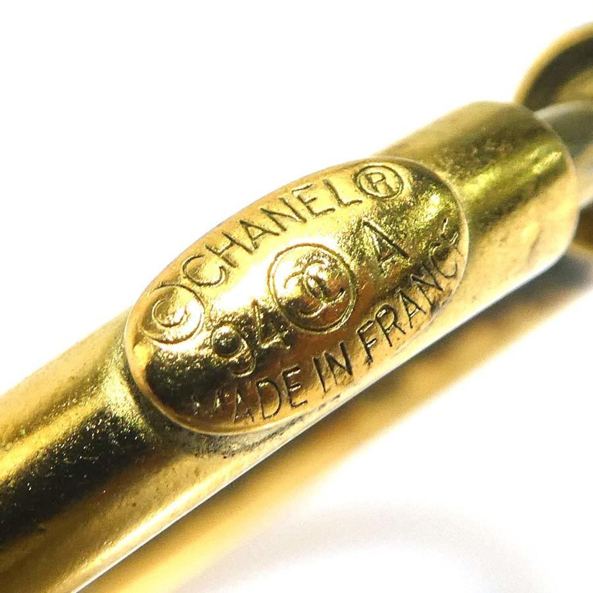Chanel Chanel earrings, Coco Mark design, metal, gold, women's, e61893c Size ONE SIZE - 9 Thumbnail