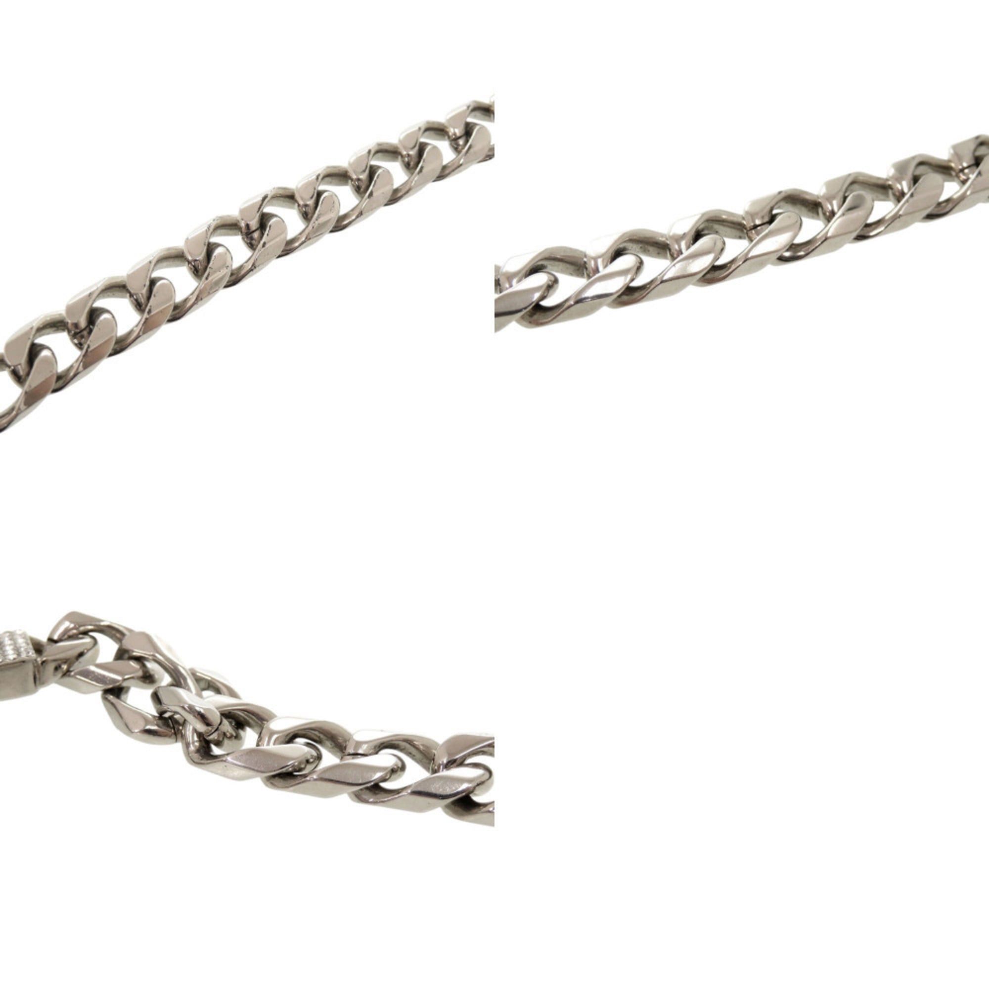 Dior Christian Dior Excellent condition Dior chain link brass rhinestone silver necklace 1713Dior Size ONE SIZE - 10 Thumbnail