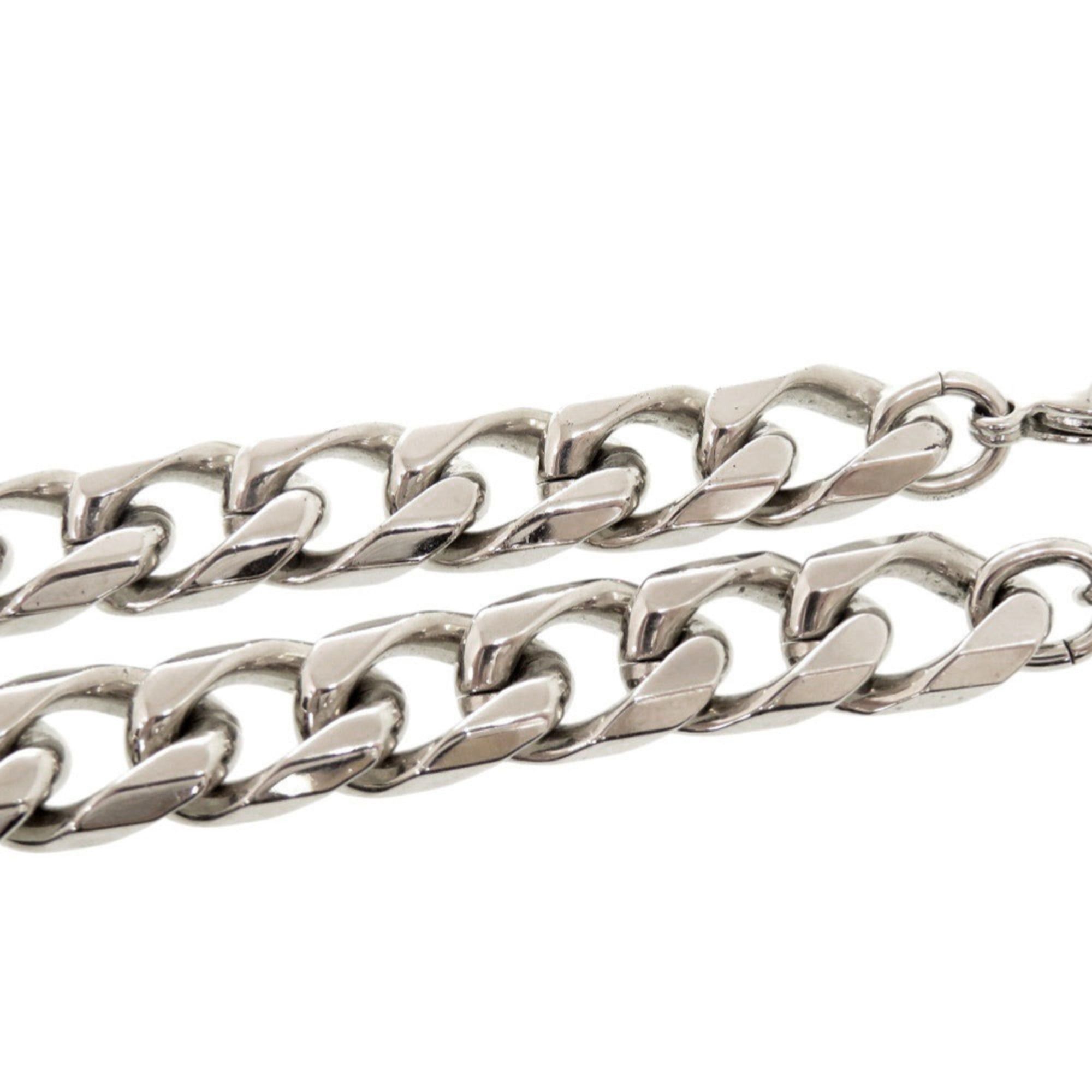 Dior Christian Dior Excellent condition Dior chain link brass rhinestone silver necklace 1713Dior Size ONE SIZE - 8 Thumbnail