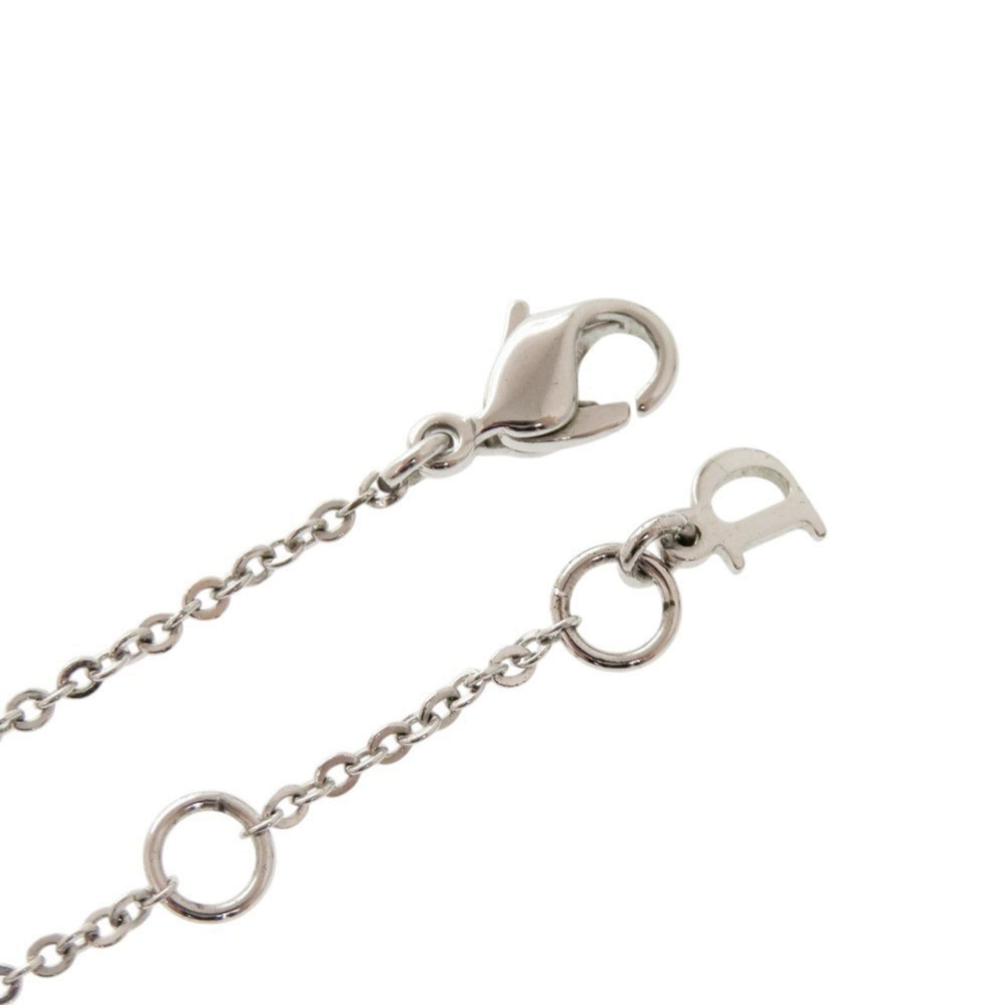 Dior Christian Dior Teddy Bear Crown Metal Silver Necklace 1642 Size ONE SIZE - 5 Thumbnail