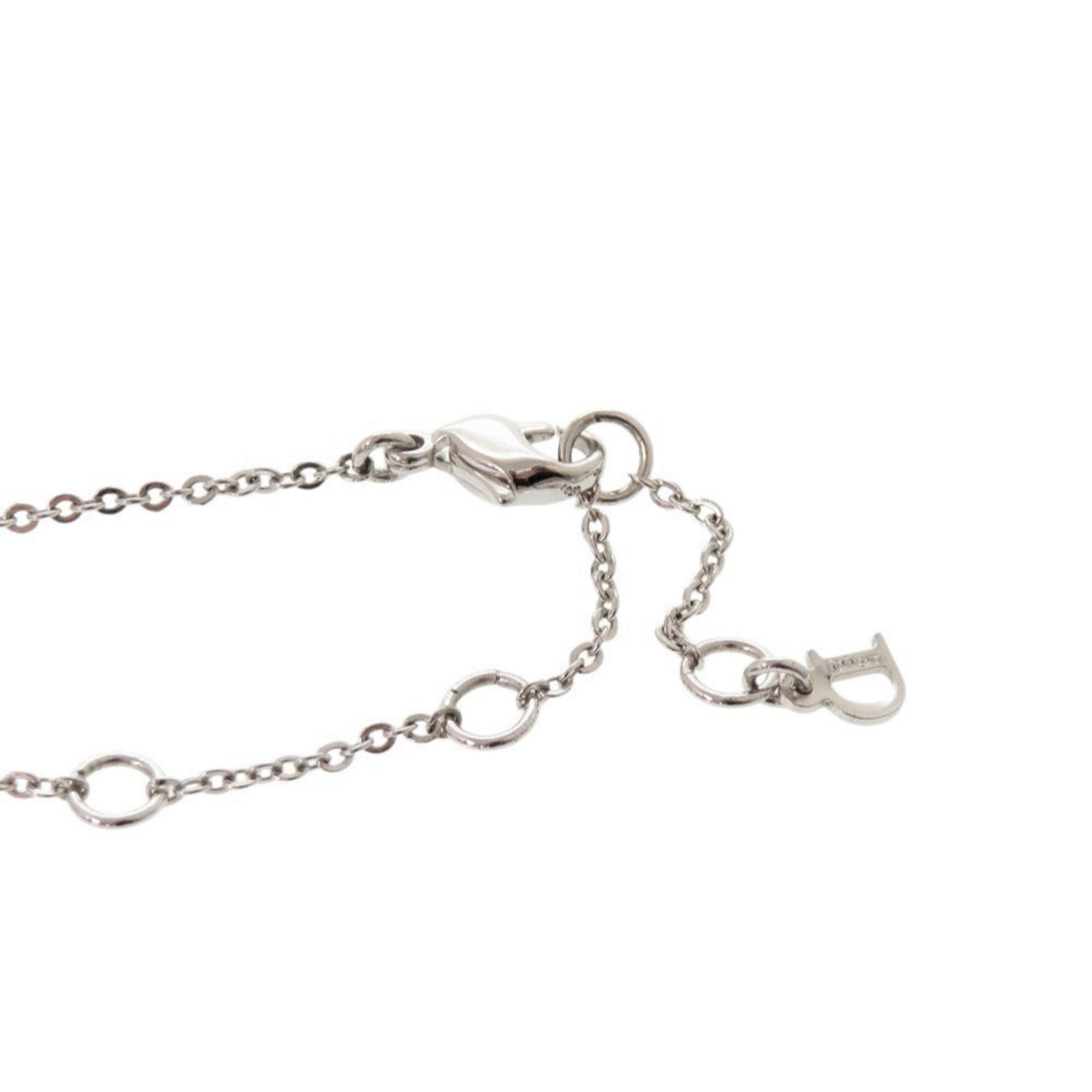 Dior Christian Dior Teddy Bear Crown Metal Silver Necklace 1642 Size ONE SIZE - 4 Thumbnail