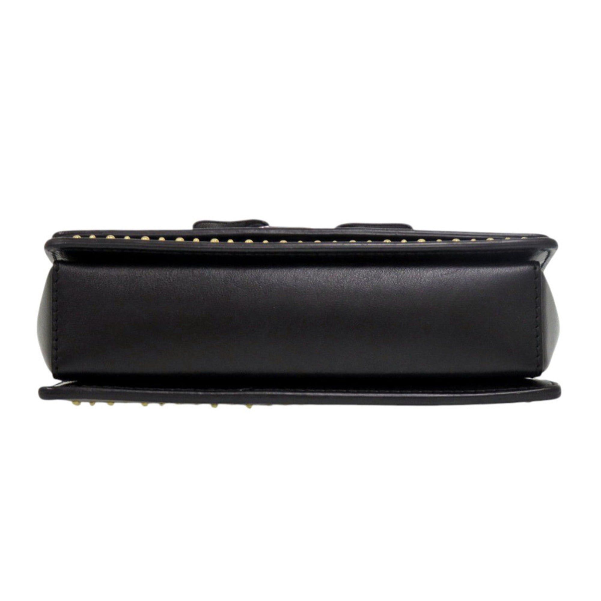 Salvatore Ferragamo Excellent condition Salvatore Ferragamo 21G659 Vara Ribbon Ladybug Leather Black Shoulder Bag 1442Salvatore Size ONE SIZE - 4 Thumbnail