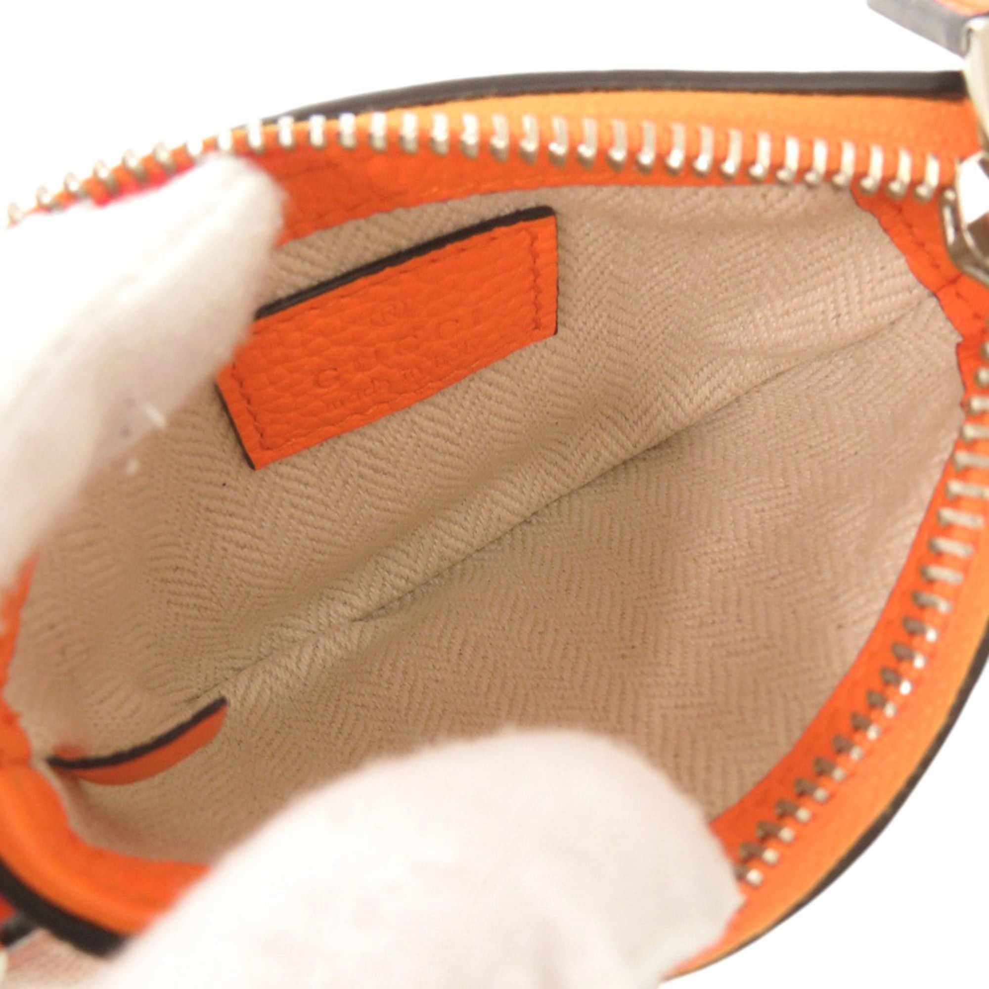 Gucci Unused Gucci logo 821831 leather orange micro mini shoulder bag 1477GUCCI Size ONE SIZE - 5 Thumbnail