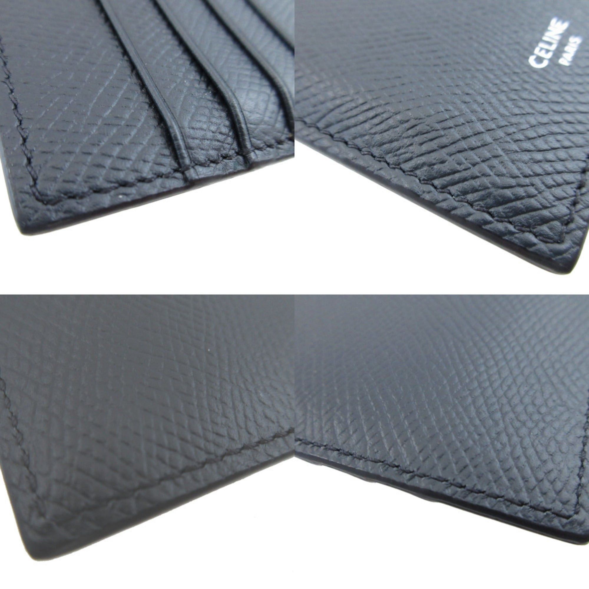 Celine Excellent condition Celine Compact Zip Card Holder, 2019 model, Leather, Navy, Fragment Case, 0410CELINE Size ONE SIZE - 4 Thumbnail
