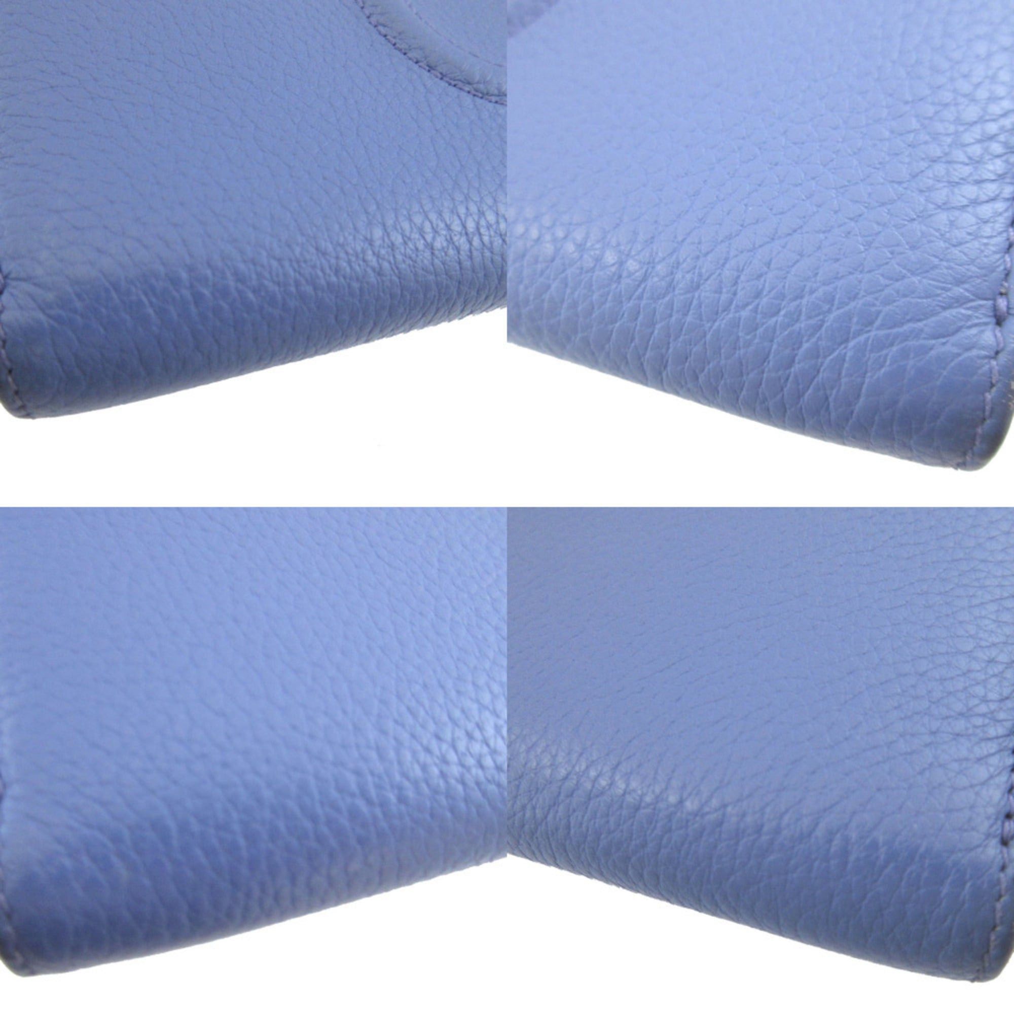 Salvatore Ferragamo Excellent condition Salvatore Ferragamo Gancini 22C843 Leather Purple Round Zip Long Wallet 0858Salvatore Size ONE SIZE - 6 Thumbnail