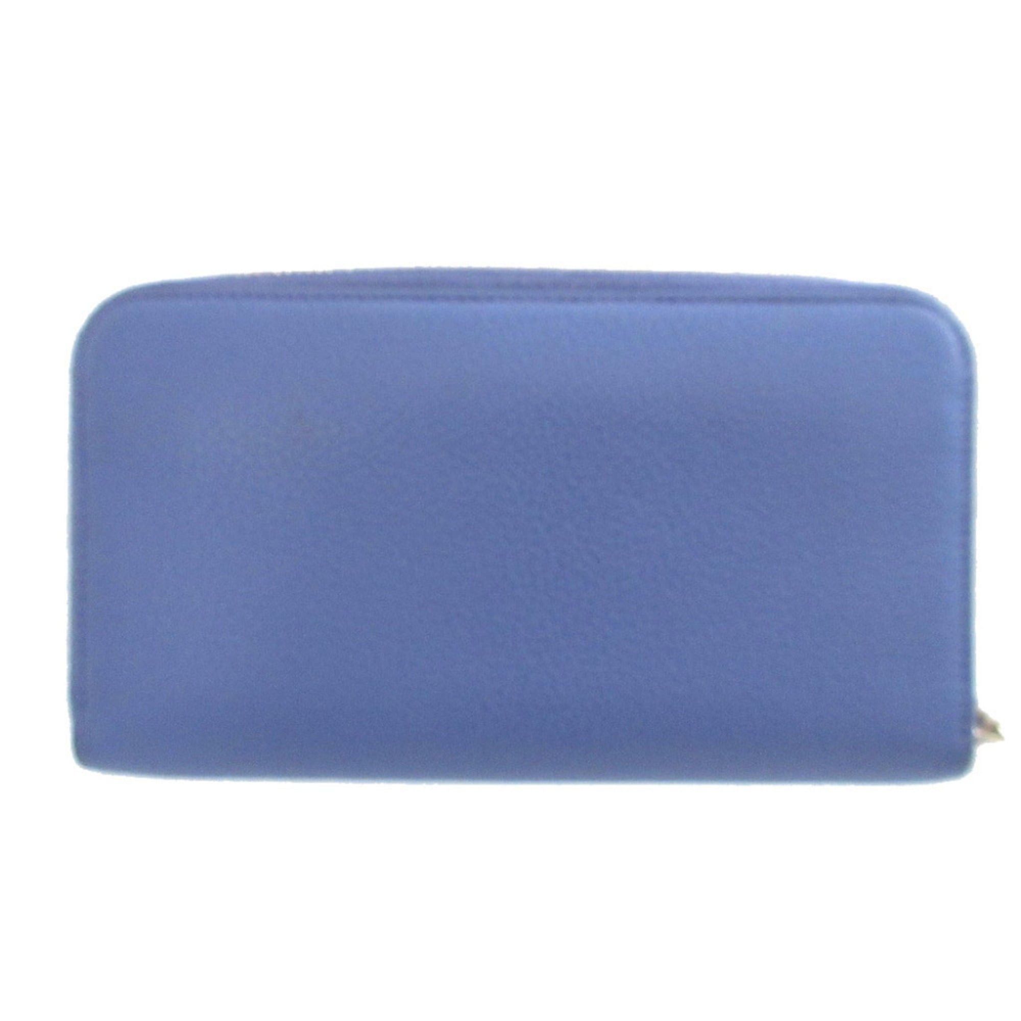 Salvatore Ferragamo Excellent condition Salvatore Ferragamo Gancini 22C843 Leather Purple Round Zip Long Wallet 0858Salvatore Size ONE SIZE - 2 Thumbnail