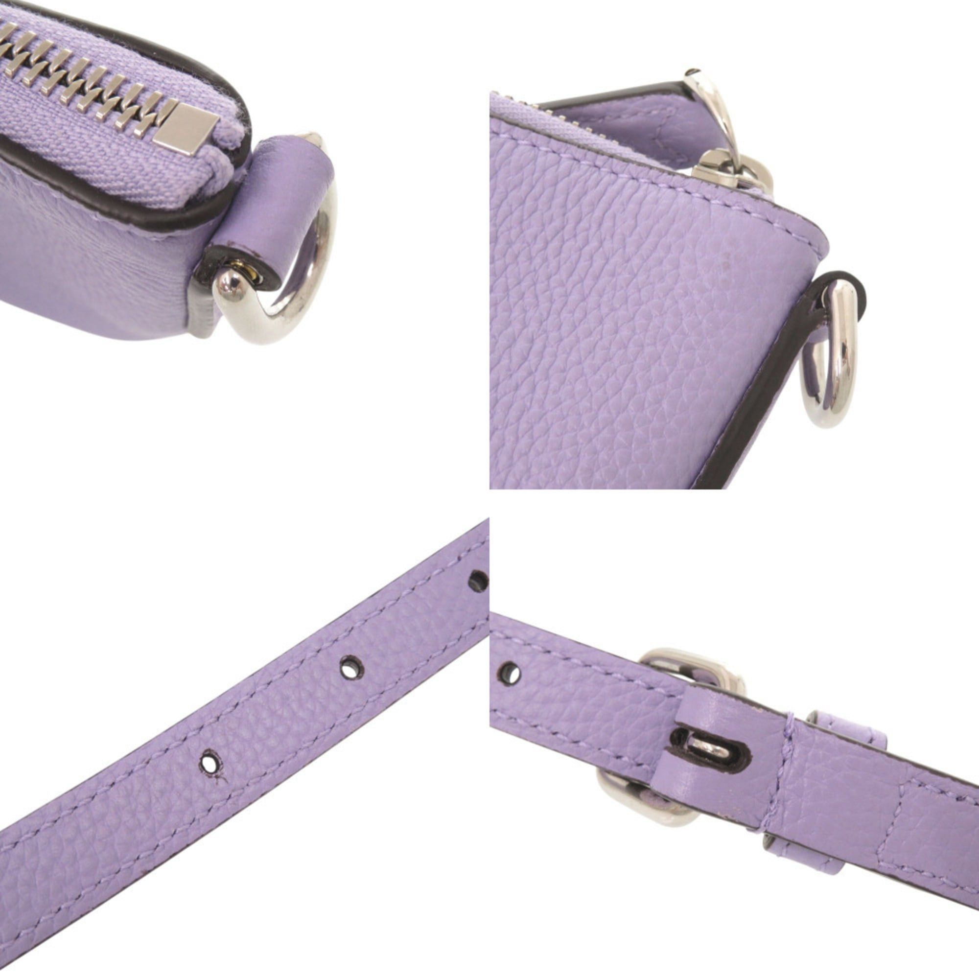 Gucci Unused Gucci logo 821831 leather purple micro mini shoulder bag 1478GUCCI Size ONE SIZE - 10 Thumbnail