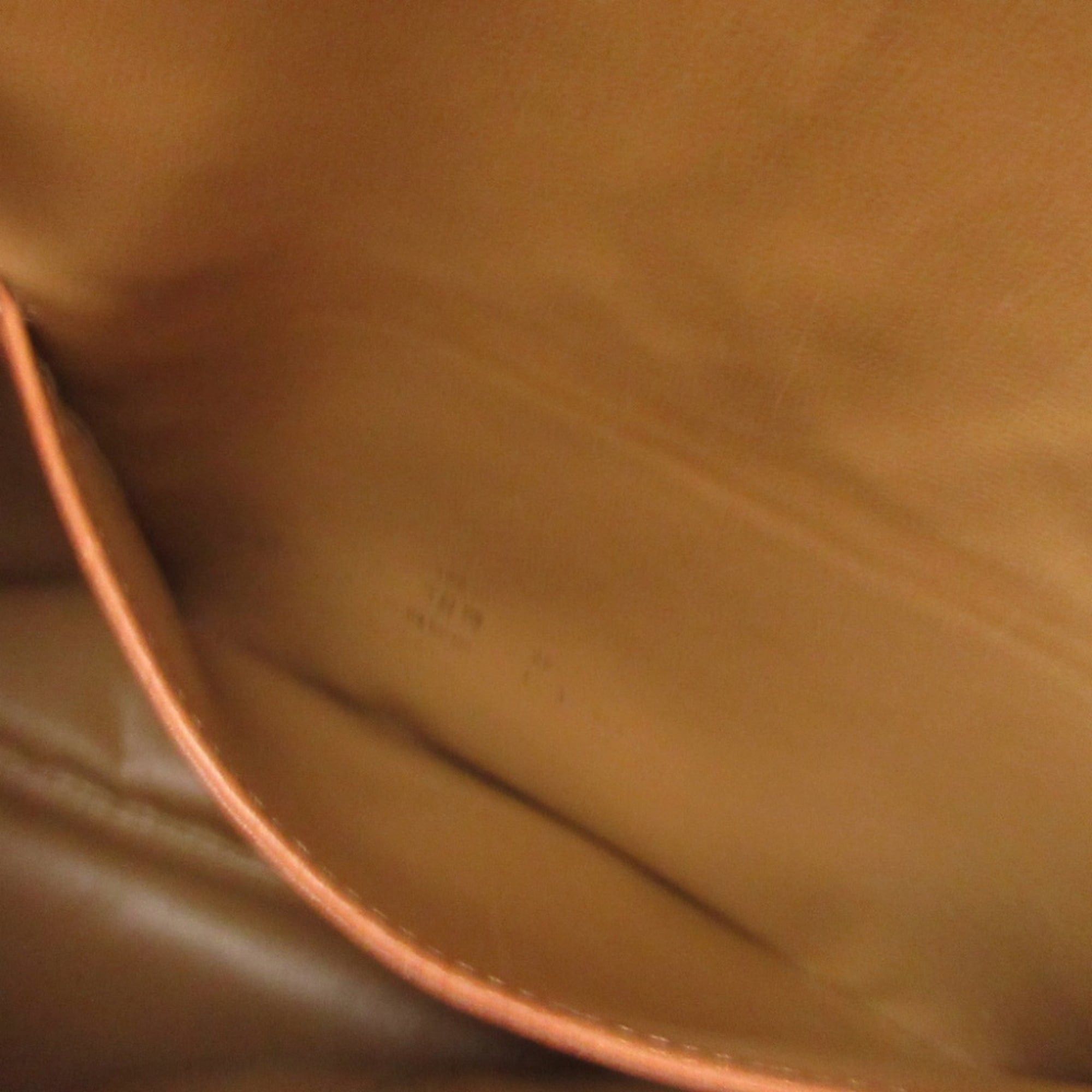 Celine Celine Macadam Leather Beige Brown Clutch Bag 0854CELINE Size ONE SIZE - 7 Thumbnail
