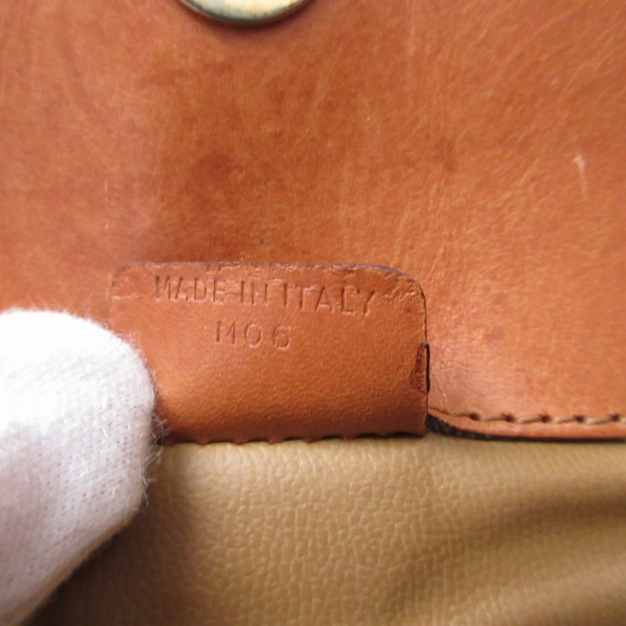 Celine Celine Macadam Leather Beige Brown Clutch Bag 0854CELINE Size ONE SIZE - 9 Thumbnail
