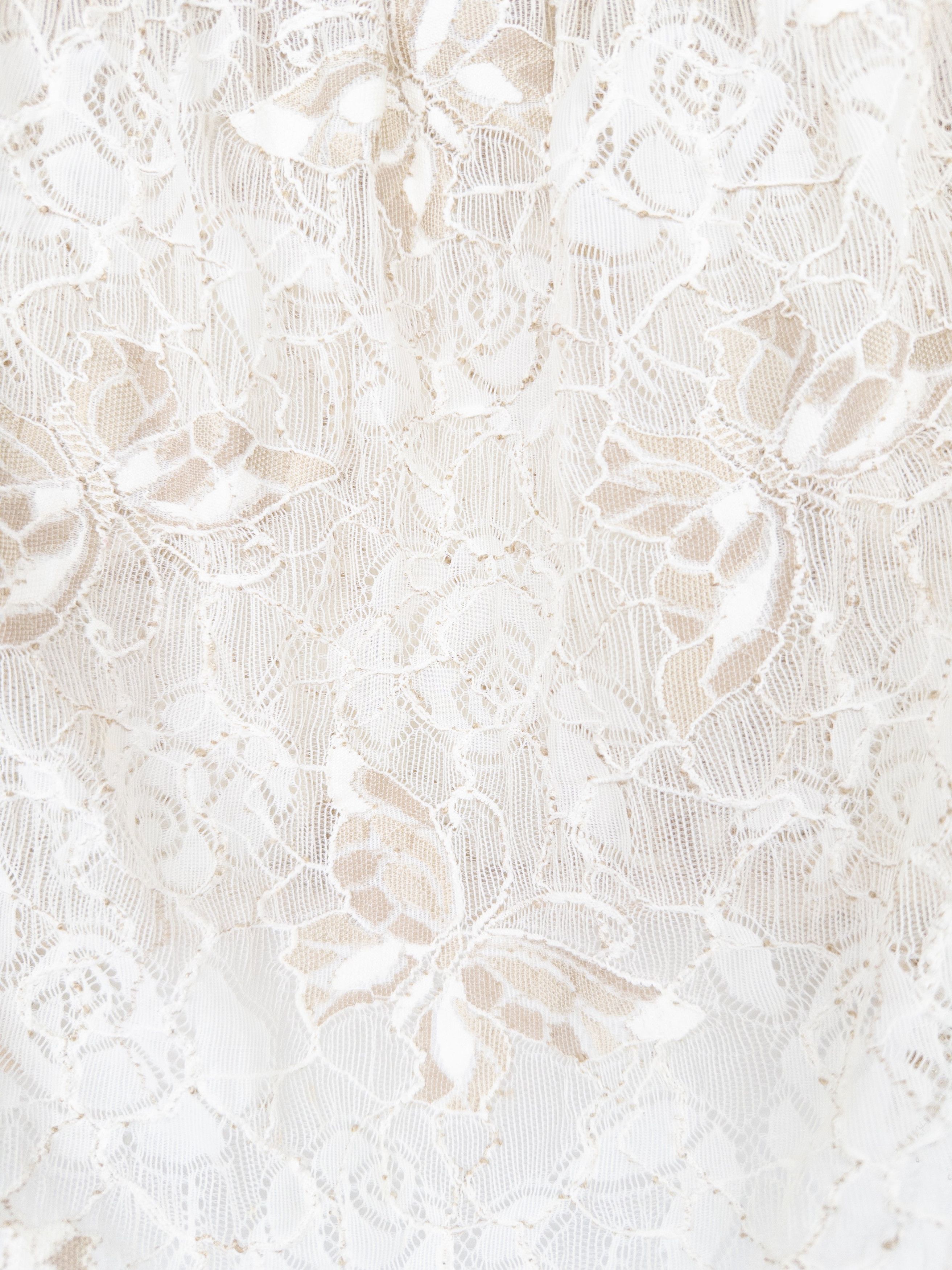 Dolce & Gabbana 2000s Gold-Colored Lace Butterfly Bustier Top Size M / US 6-8 / IT 42-44 - 4 Thumbnail