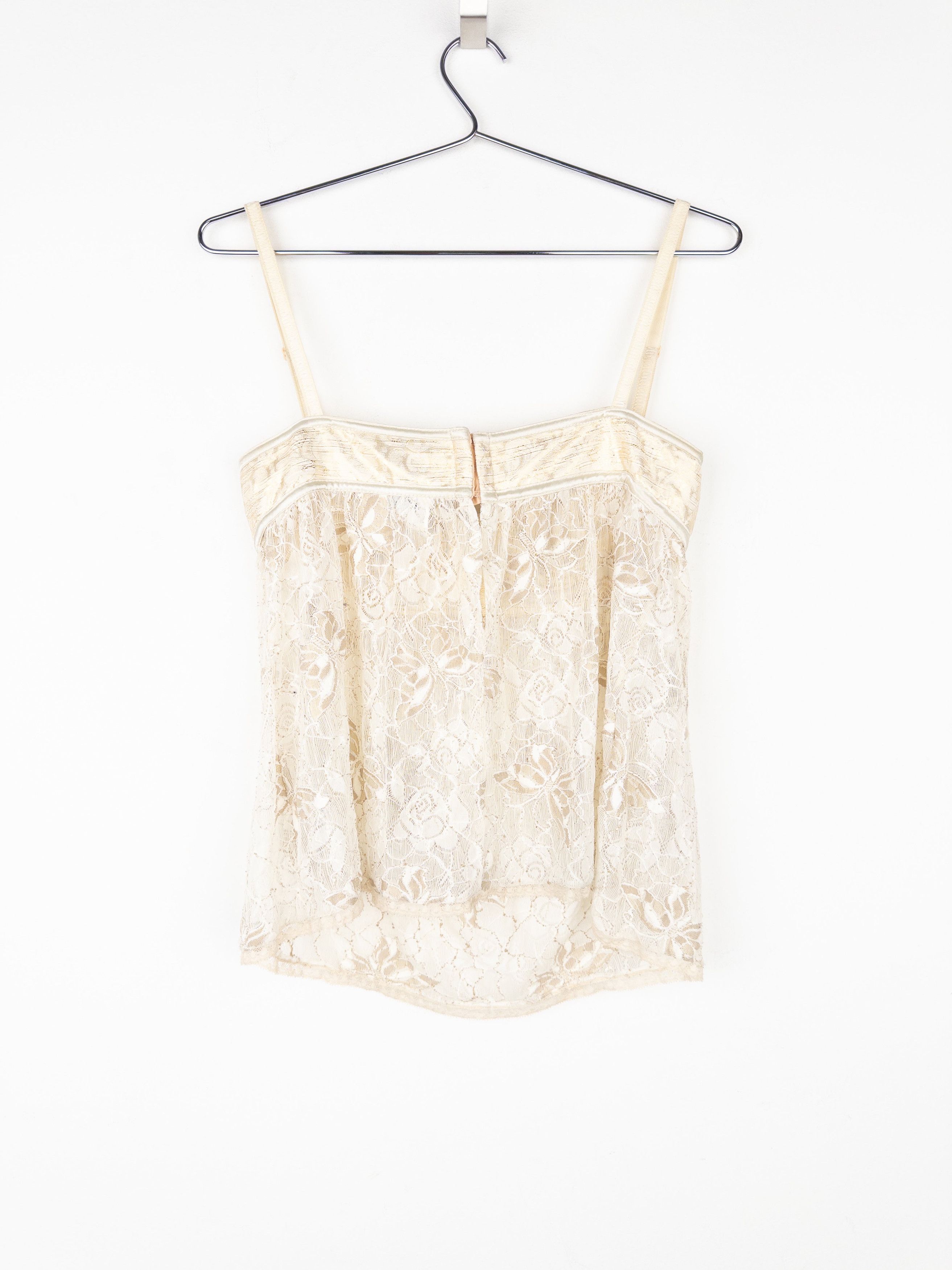 Dolce & Gabbana 2000s Gold-Colored Lace Butterfly Bustier Top Size M / US 6-8 / IT 42-44 - 2 Thumbnail