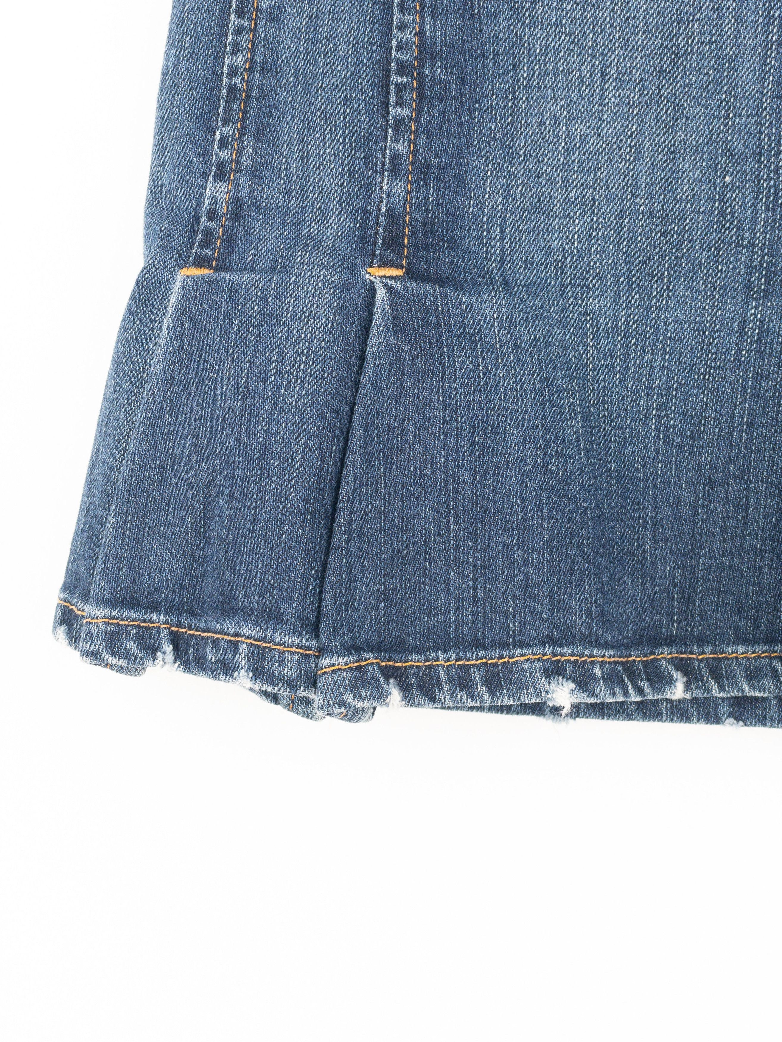 Dolce & Gabbana 2000s Denim Mini-Skirt Size 42" / US 20 - 4 Thumbnail