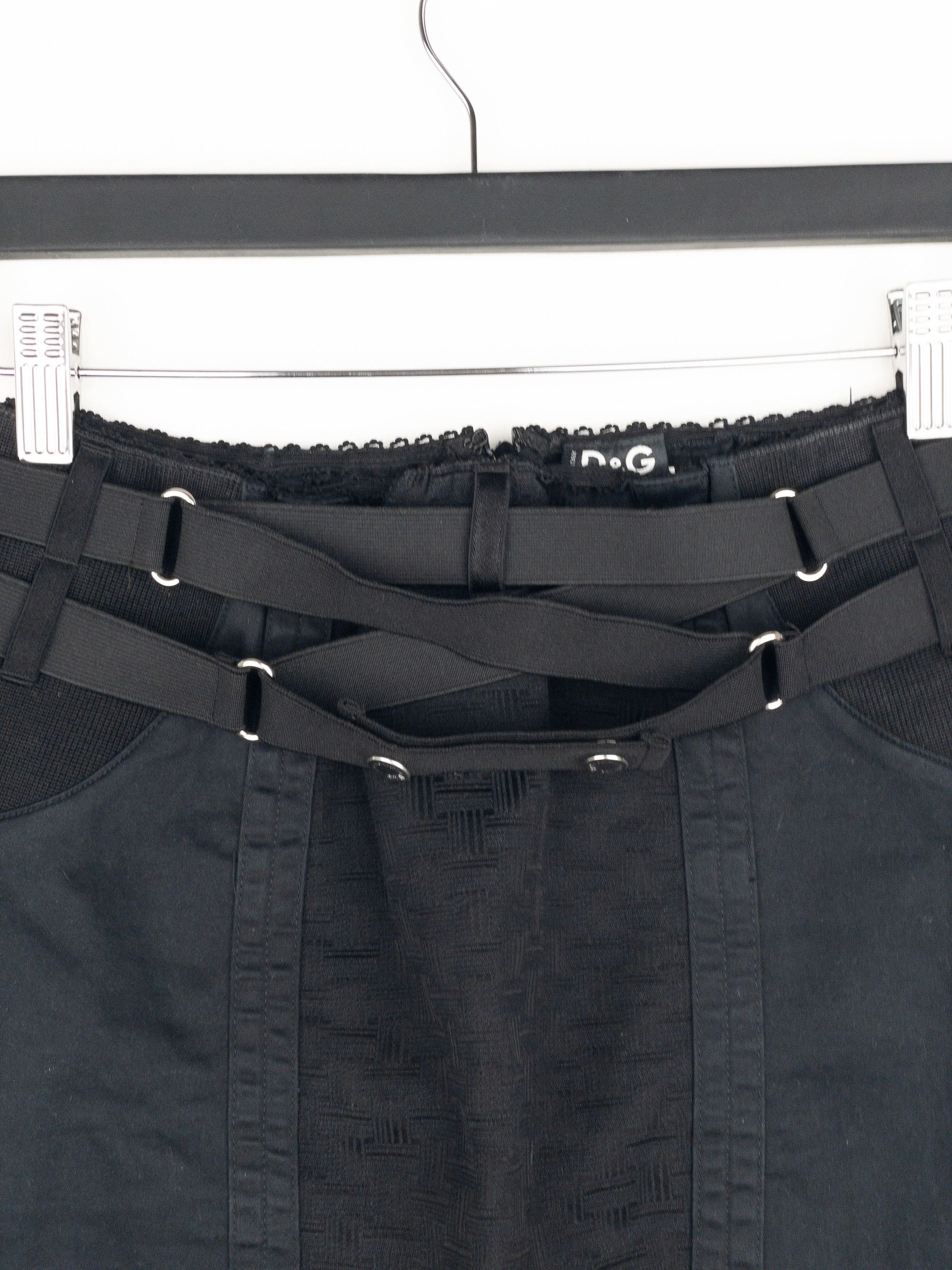 Dolce & Gabbana SS02 Bondage Pencil Midi-Skirt Size 42" / US 20 - 3 Thumbnail