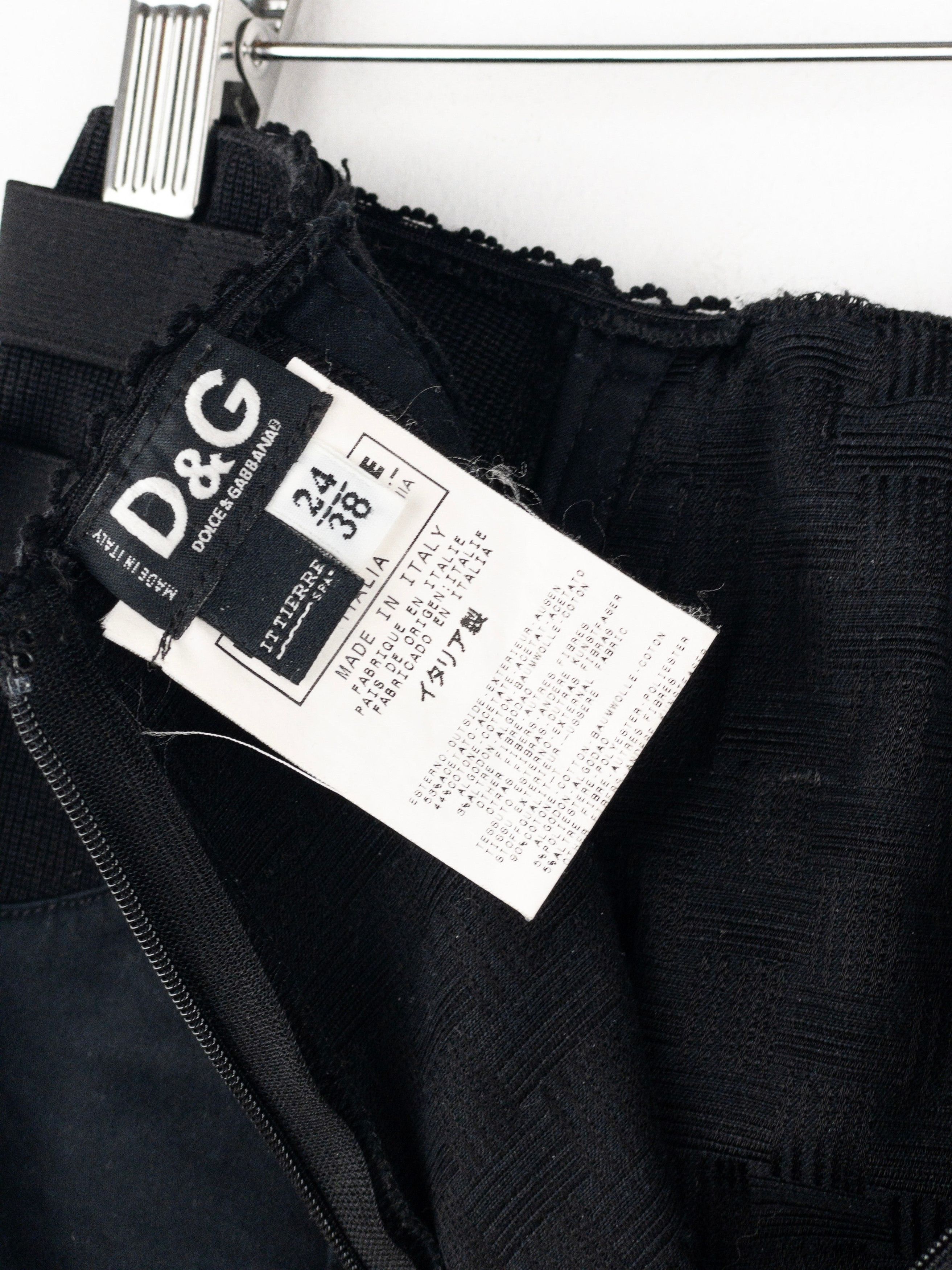 Dolce & Gabbana SS02 Bondage Pencil Midi-Skirt Size 42" / US 20 - 8 Thumbnail