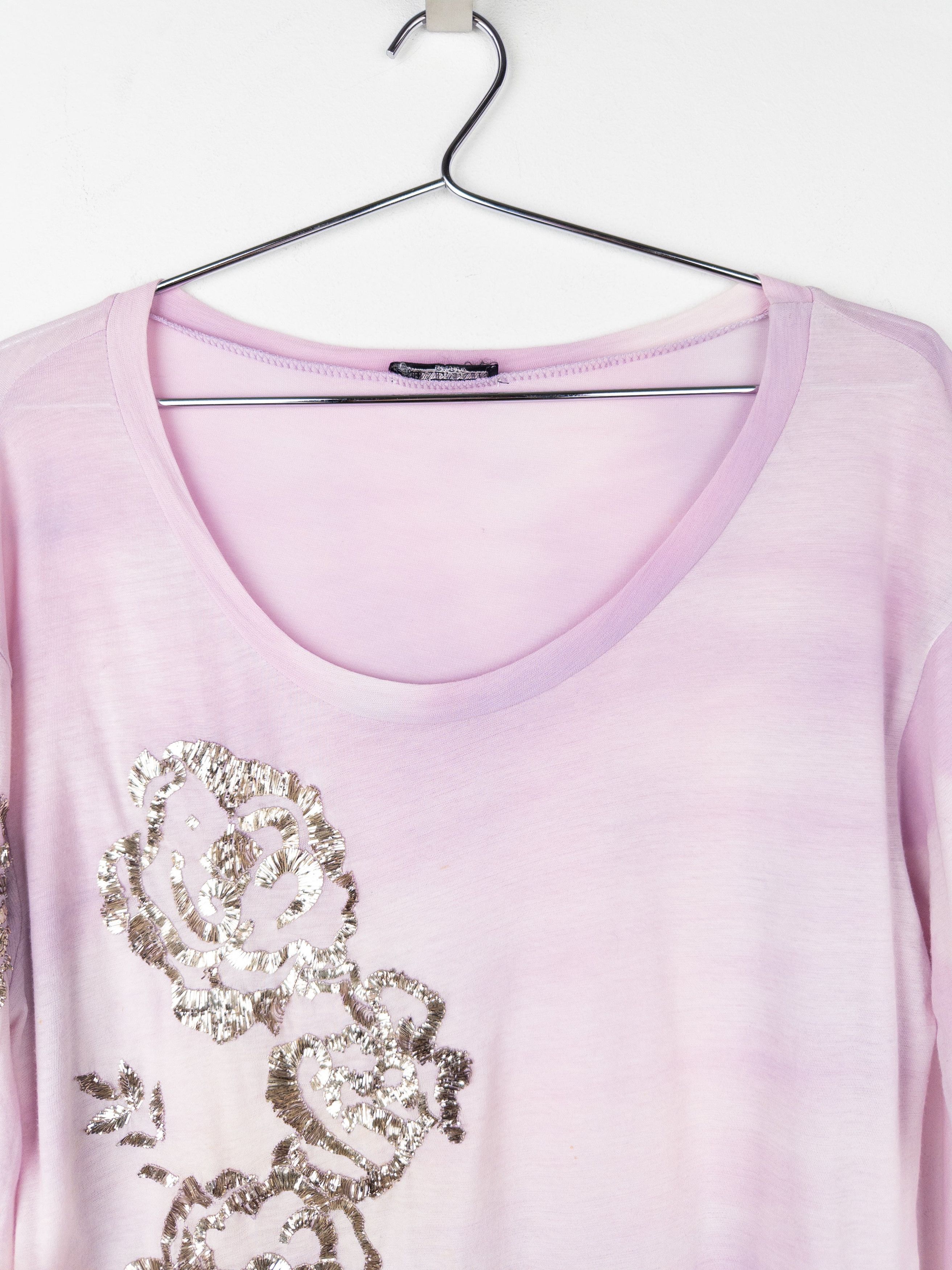 Balmain by Decarnin 2010s ¾-Sleeve Metal Thread Floral Embroidery To Size S / US 4 / IT 40 - 3 Thumbnail