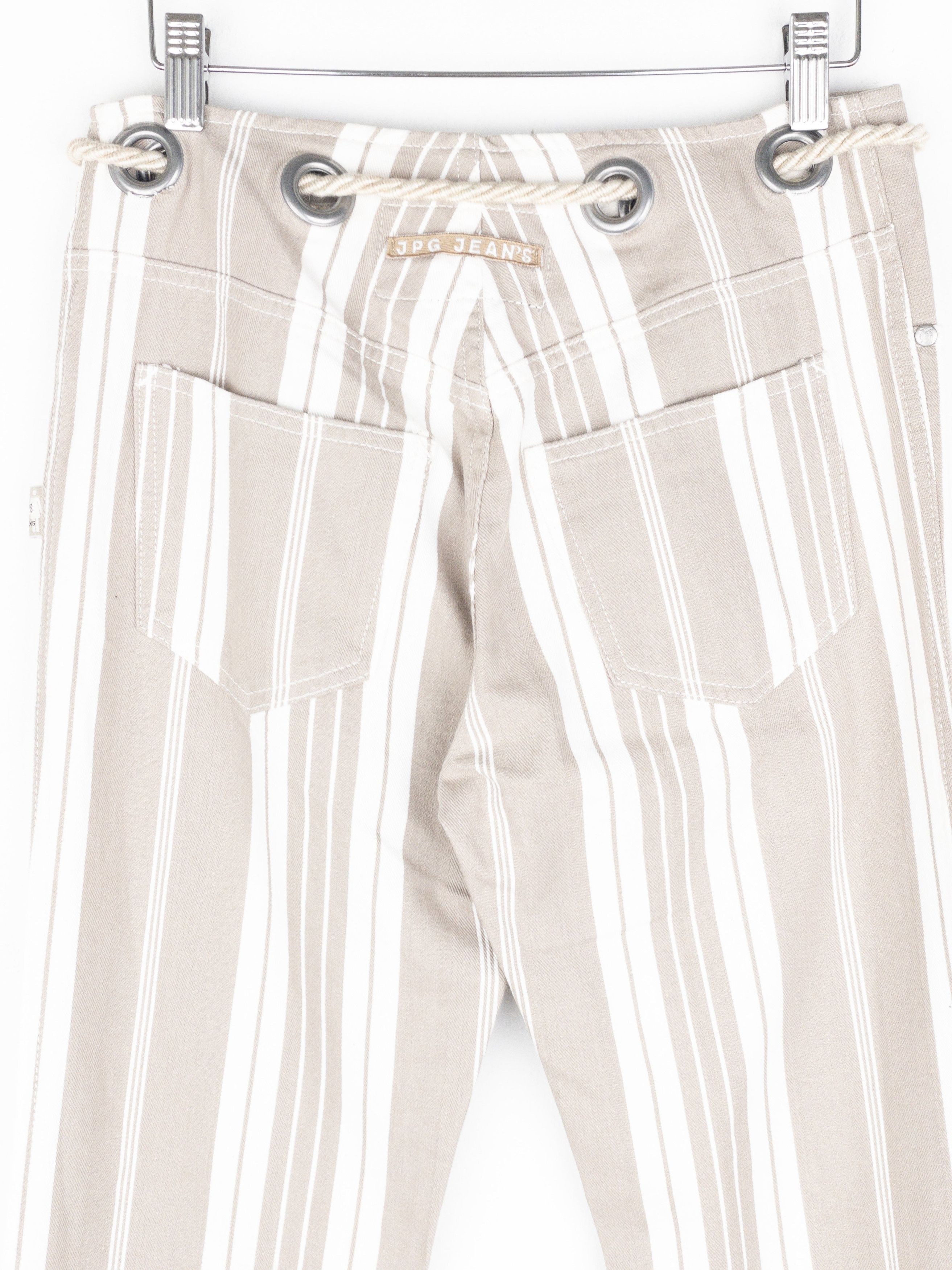 Jean Paul Gaultier 1990s Striped Rope-Belt Sailor Pants Size US 30 / EU 46 - 5 Thumbnail
