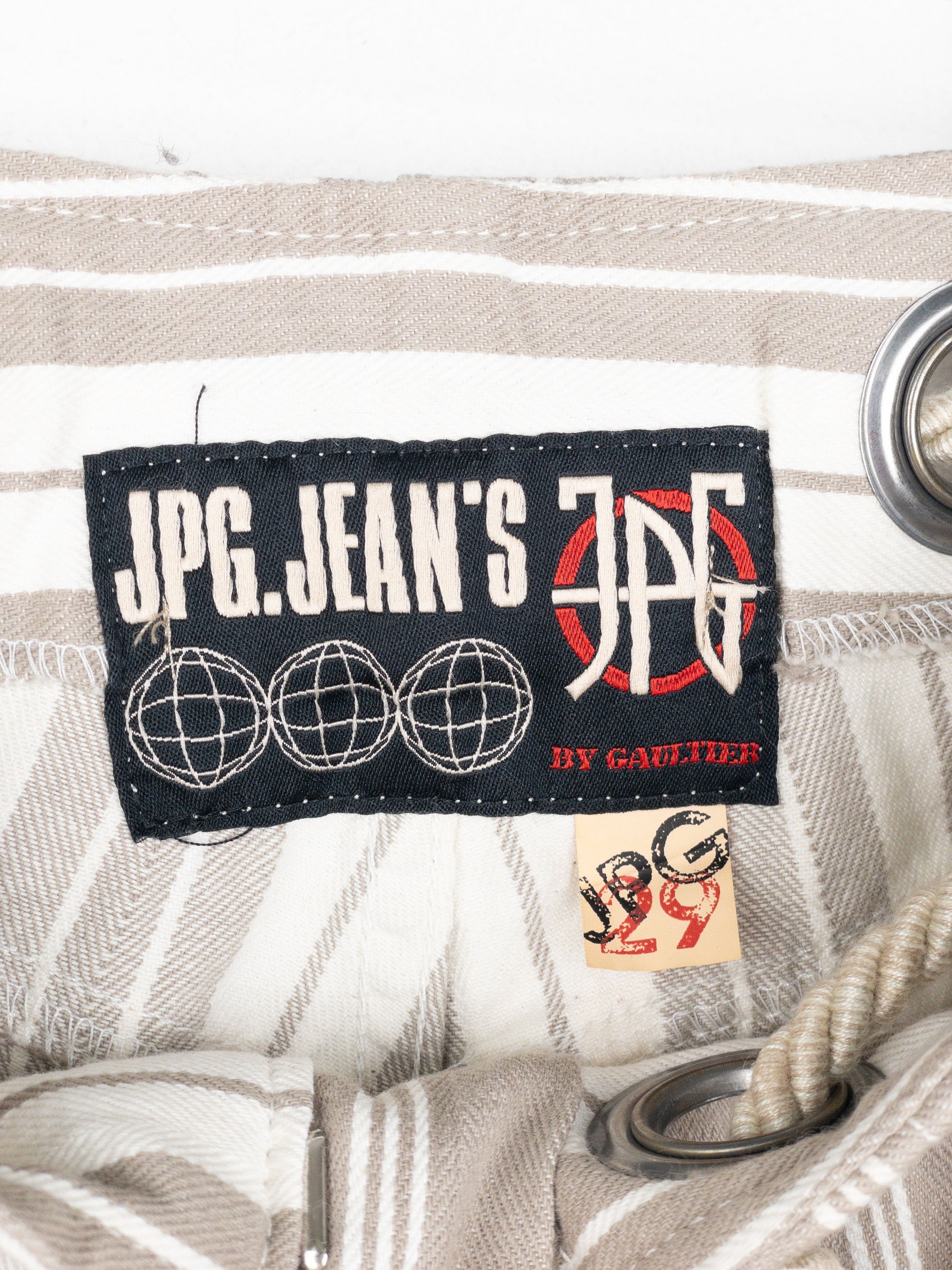 Jean Paul Gaultier 1990s Striped Rope-Belt Sailor Pants Size US 30 / EU 46 - 7 Thumbnail
