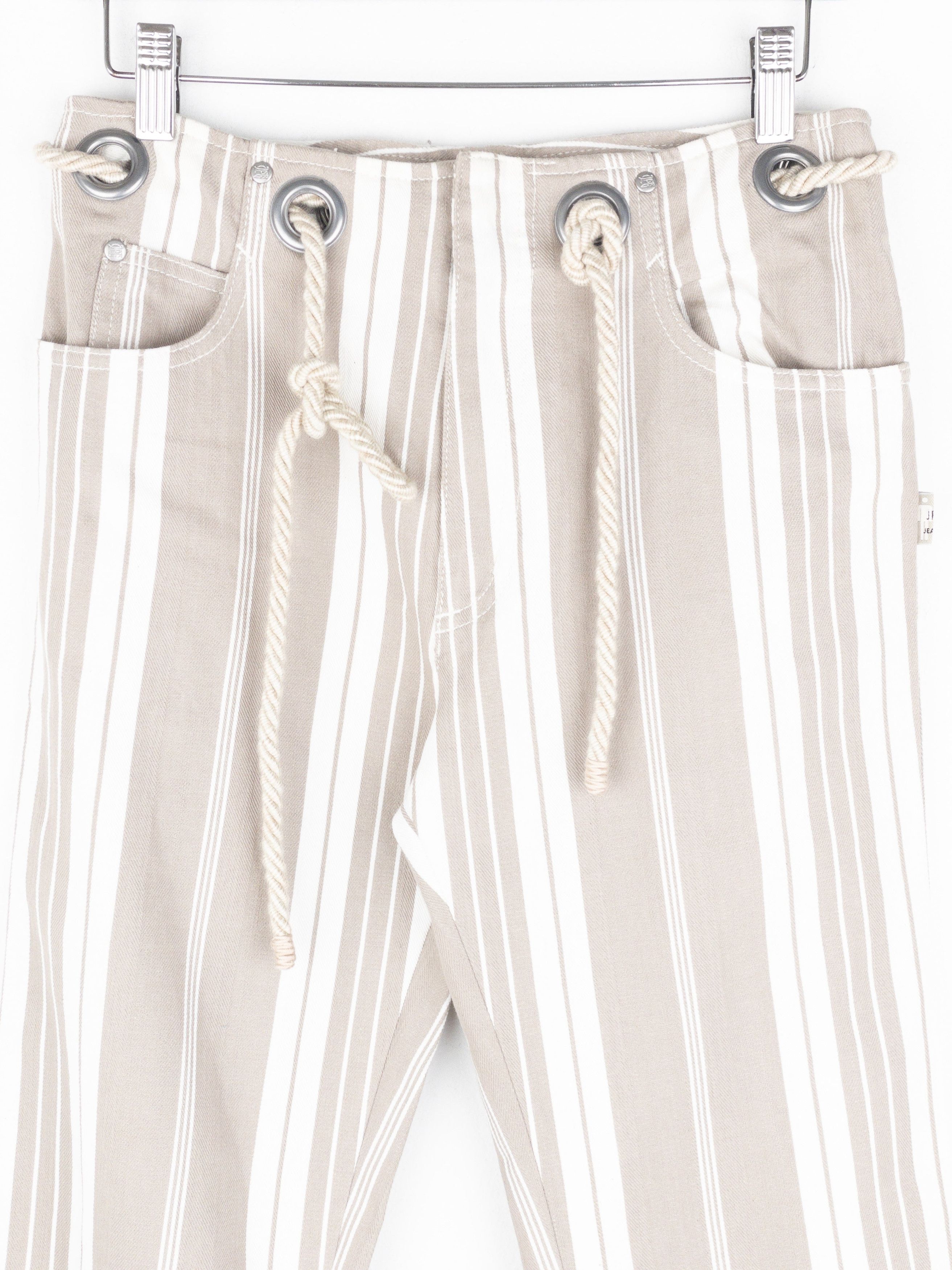 Jean Paul Gaultier 1990s Striped Rope-Belt Sailor Pants Size US 30 / EU 46 - 3 Thumbnail
