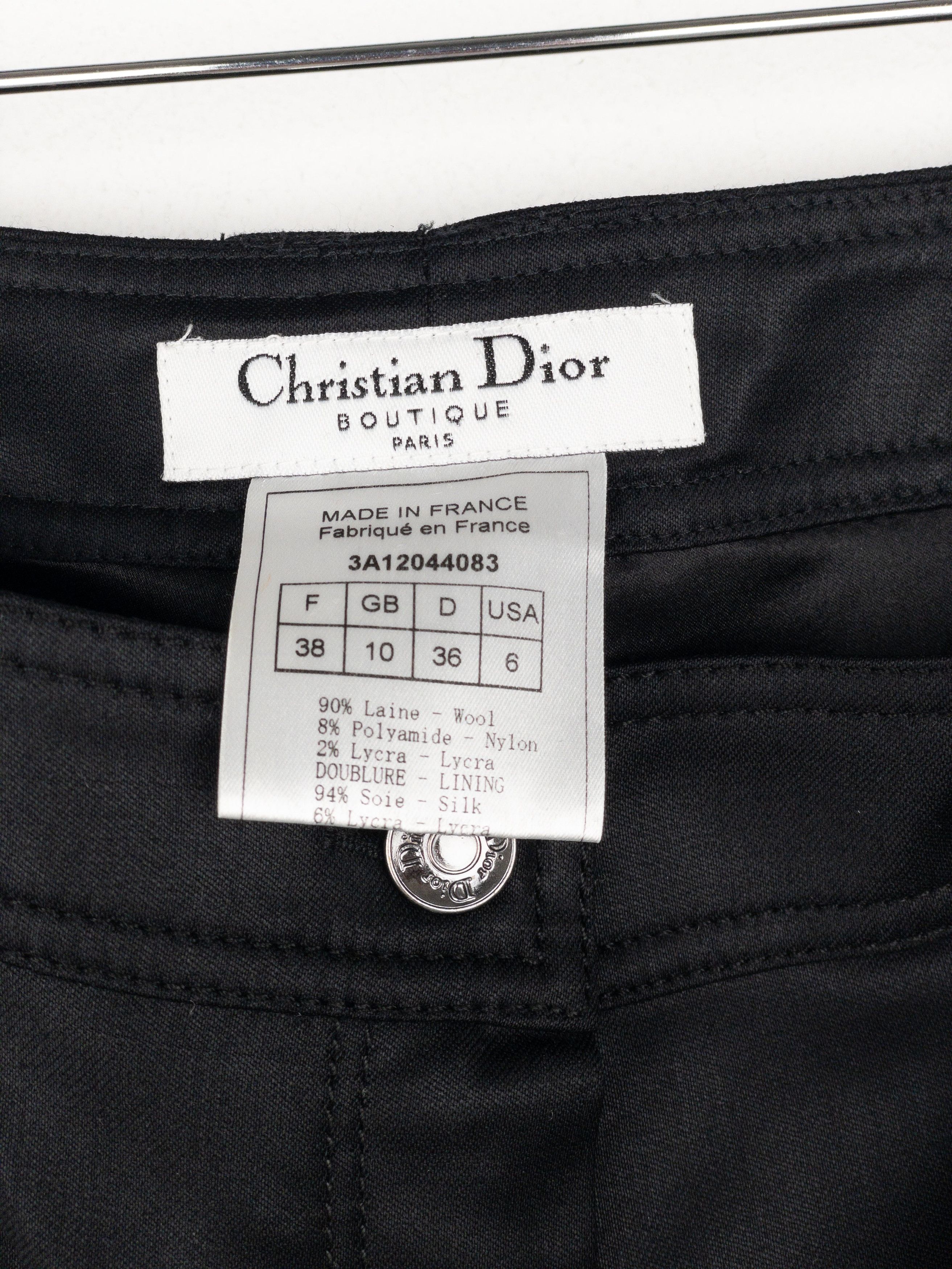 Dior by Galliano SS03 Coated Bootcut Bondage Biker Pants Size 27" / US 4 / IT 40 - 7 Thumbnail