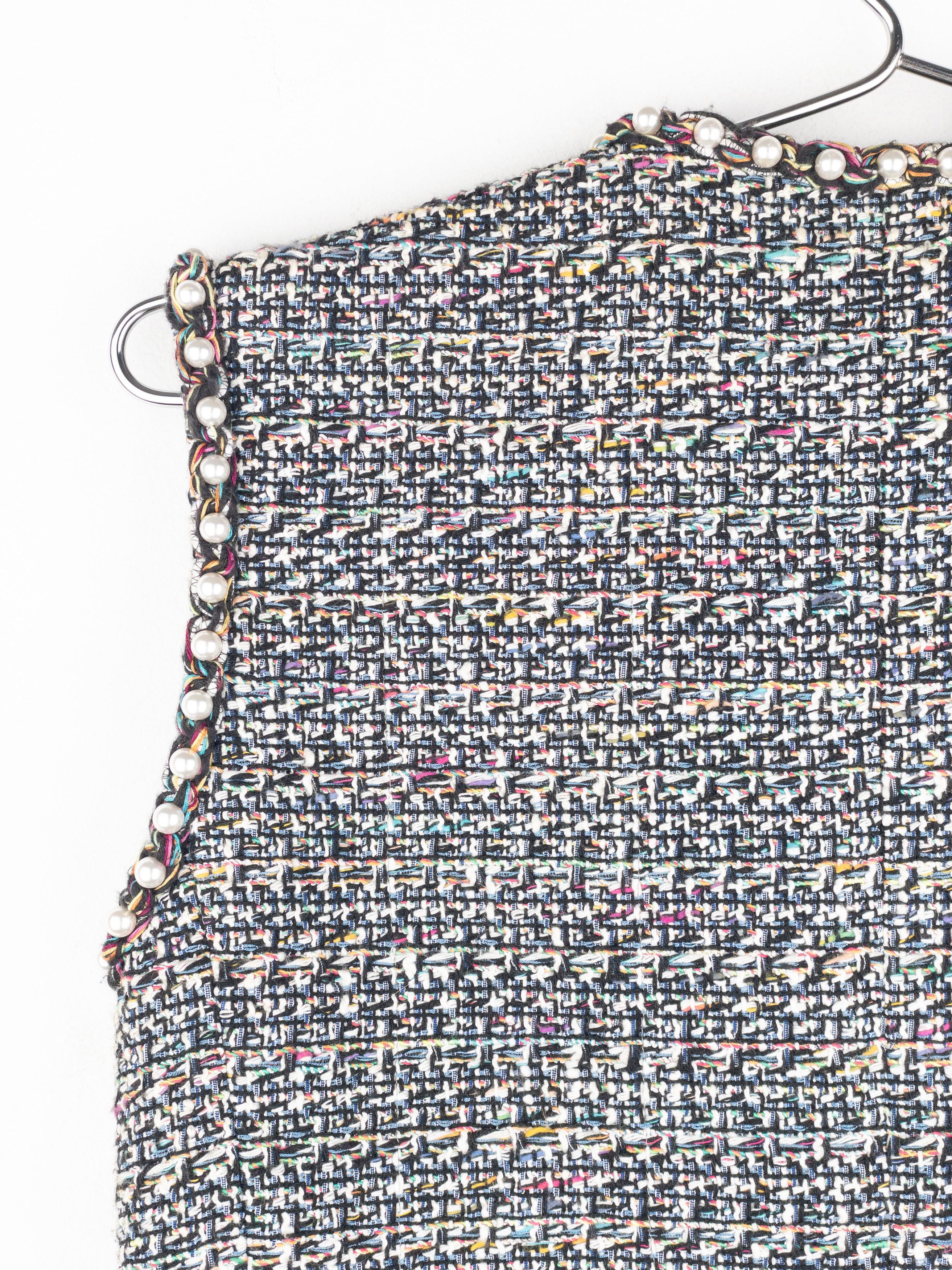 Chanel by Karl Lagerfeld SS17 Pearl Trim Tweed Vest Size XS / US 0-2 / IT 36-38 - 13 Thumbnail