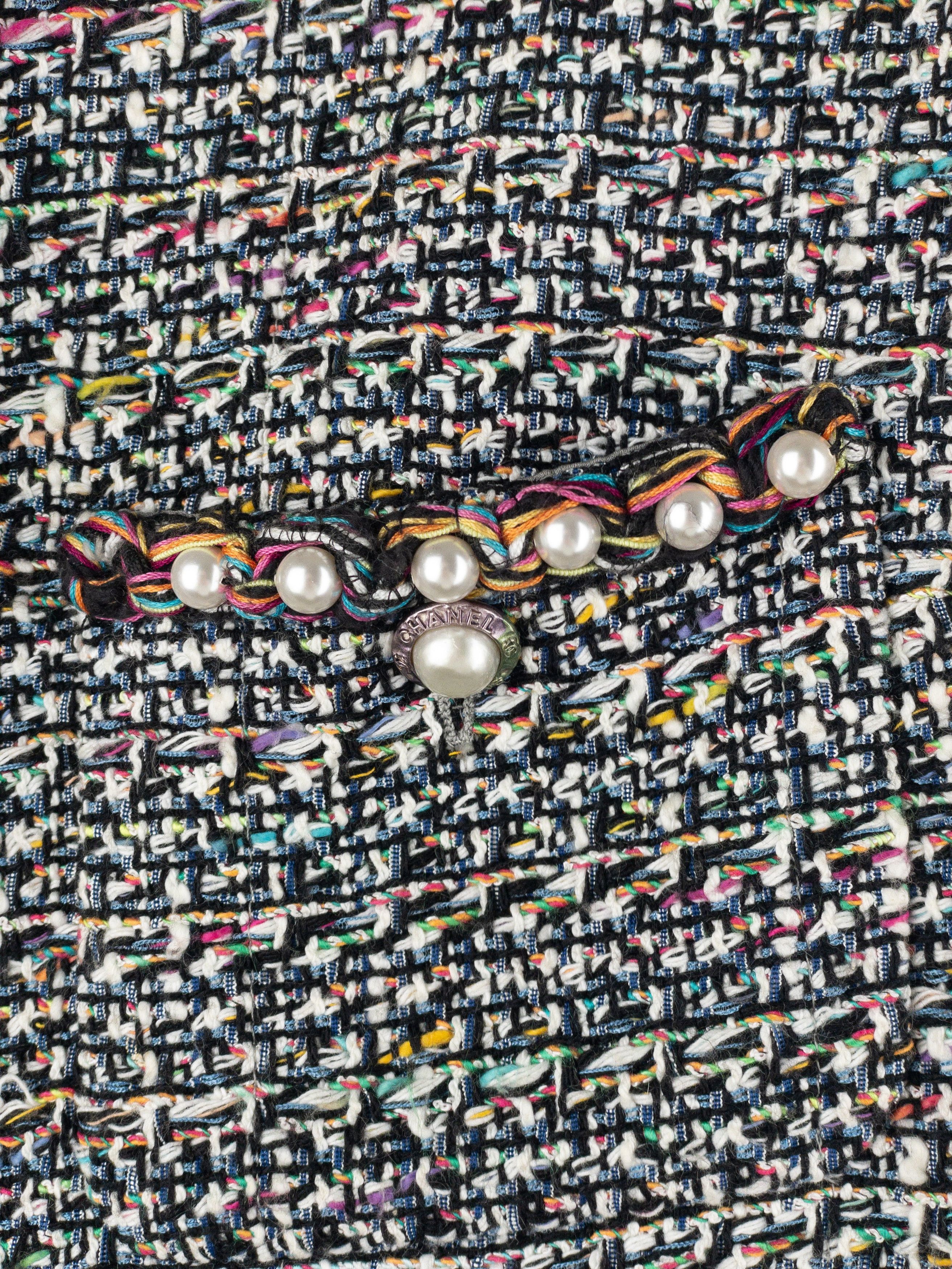 Chanel by Karl Lagerfeld SS17 Pearl Trim Tweed Vest Size XS / US 0-2 / IT 36-38 - 11 Thumbnail