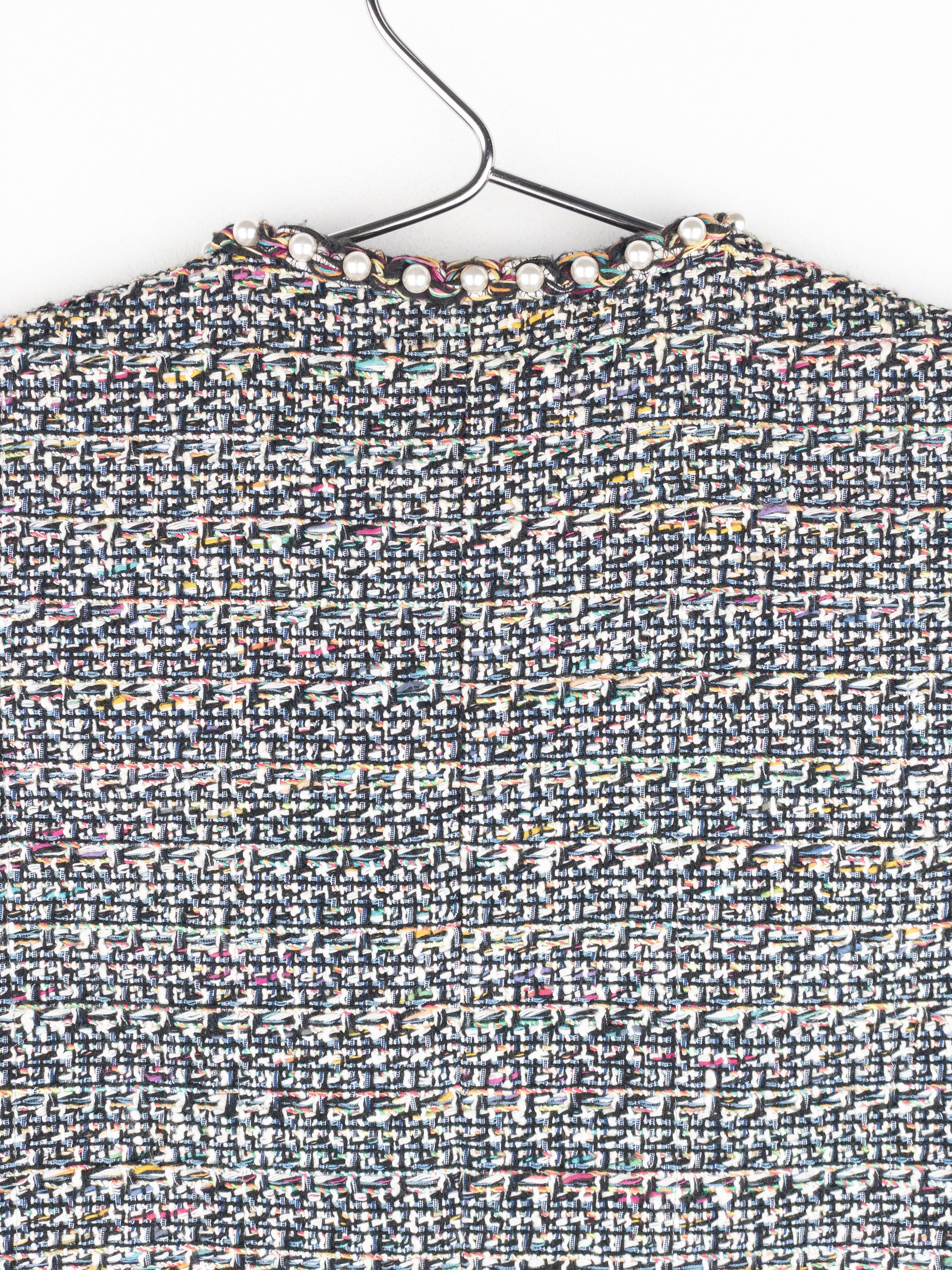 Chanel by Karl Lagerfeld SS17 Pearl Trim Tweed Vest Size XS / US 0-2 / IT 36-38 - 12 Thumbnail
