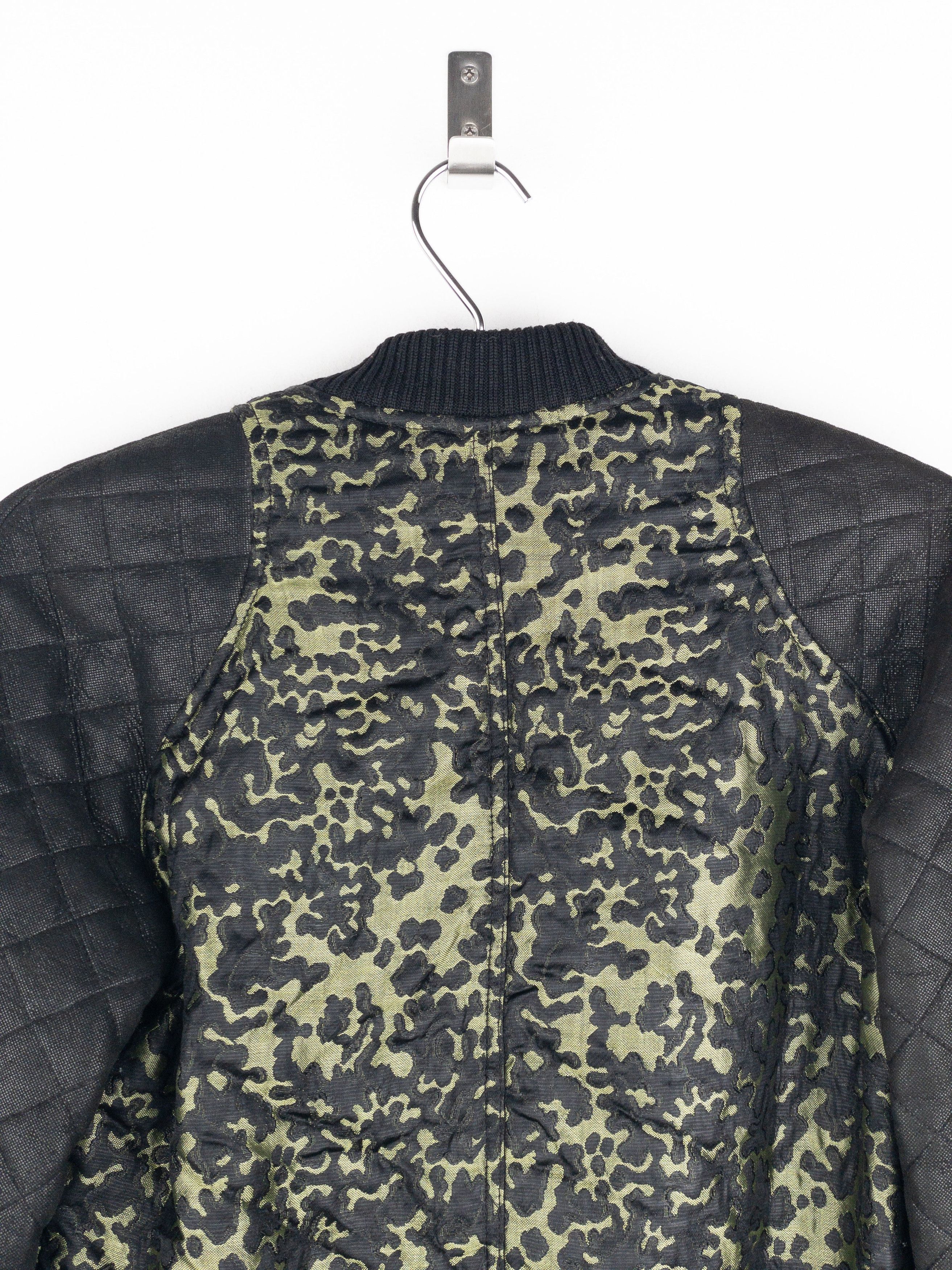 Chanel by Karl Lagerfeld 2000s Quilted Camouflage Bomber Jacket Size XS / US 0-2 / IT 36-38 - 7 Thumbnail
