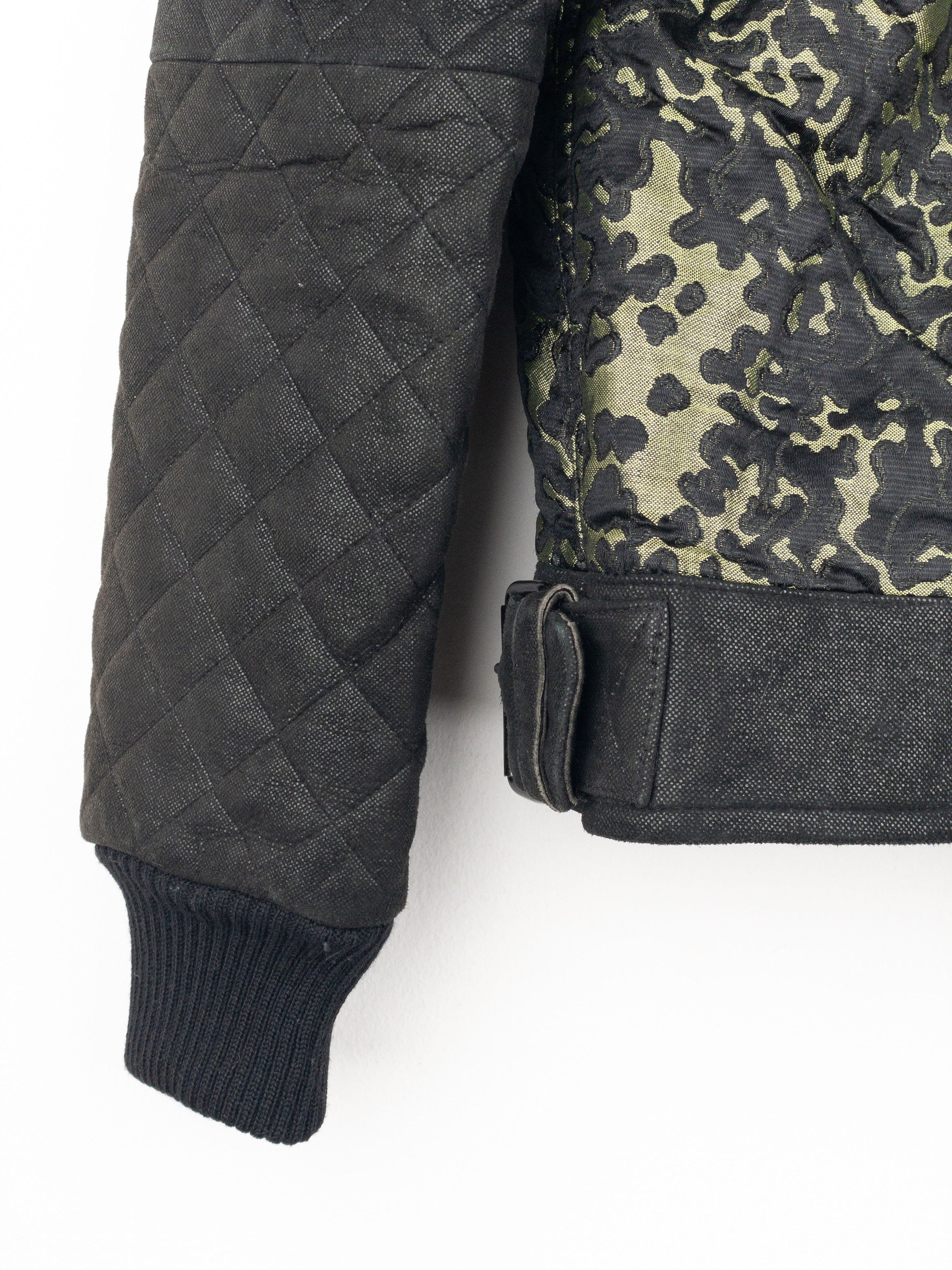 Chanel by Karl Lagerfeld 2000s Quilted Camouflage Bomber Jacket Size XS / US 0-2 / IT 36-38 - 9 Thumbnail