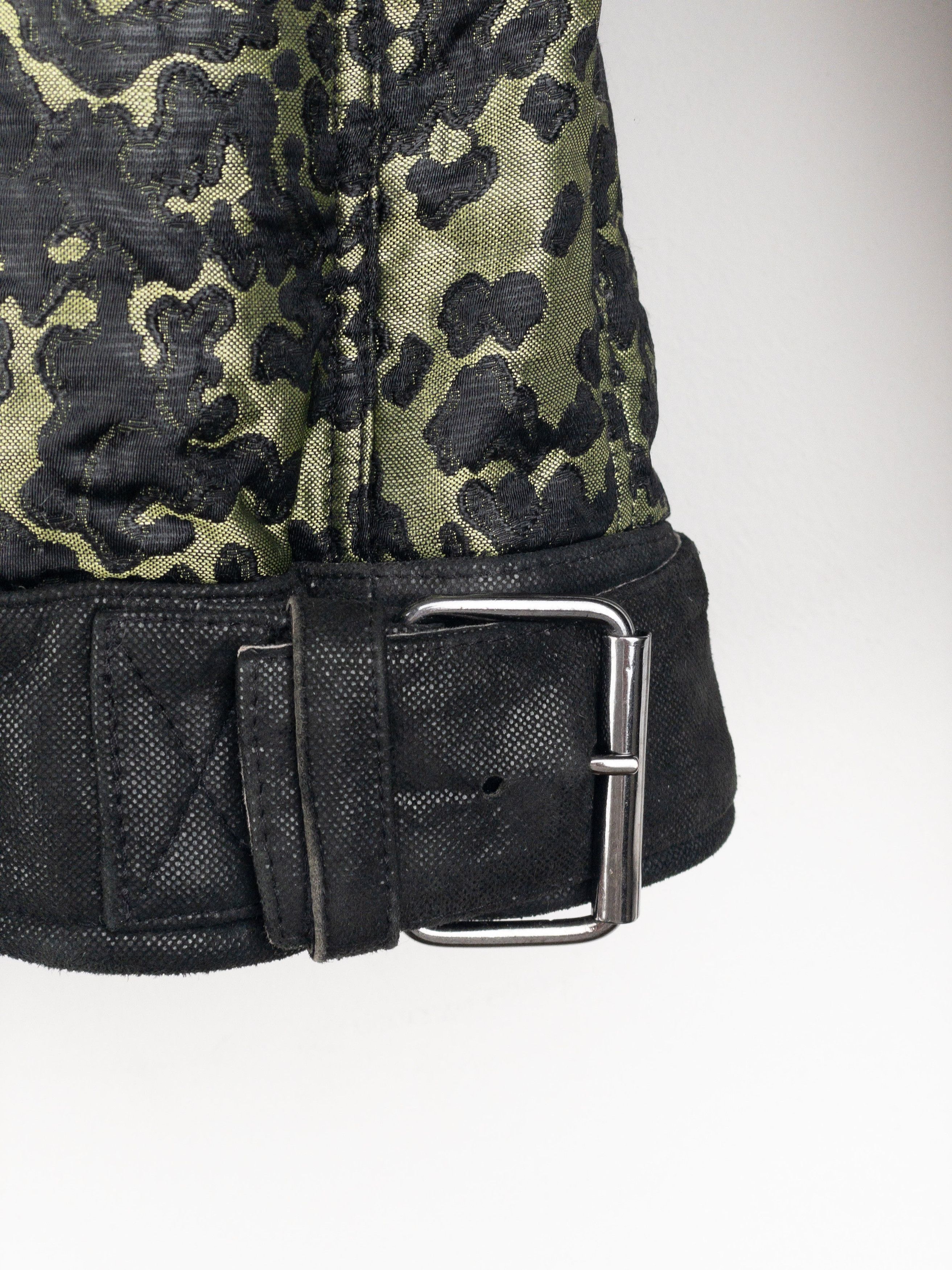 Chanel by Karl Lagerfeld 2000s Quilted Camouflage Bomber Jacket Size XS / US 0-2 / IT 36-38 - 10 Thumbnail