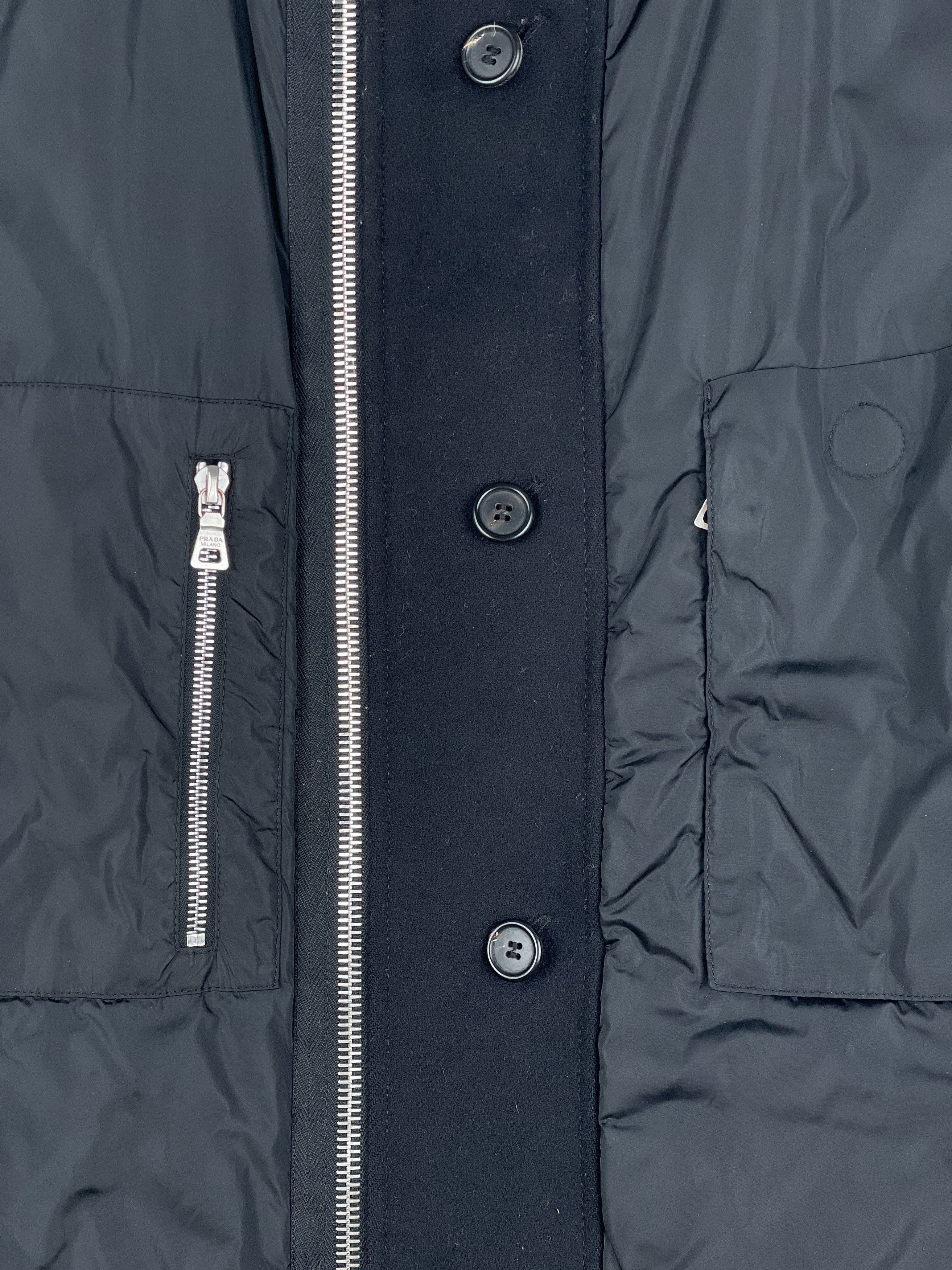 Prada 2000s Military Flak Puffer Jacket Size US XL / EU 56 / 4 - 4 Thumbnail