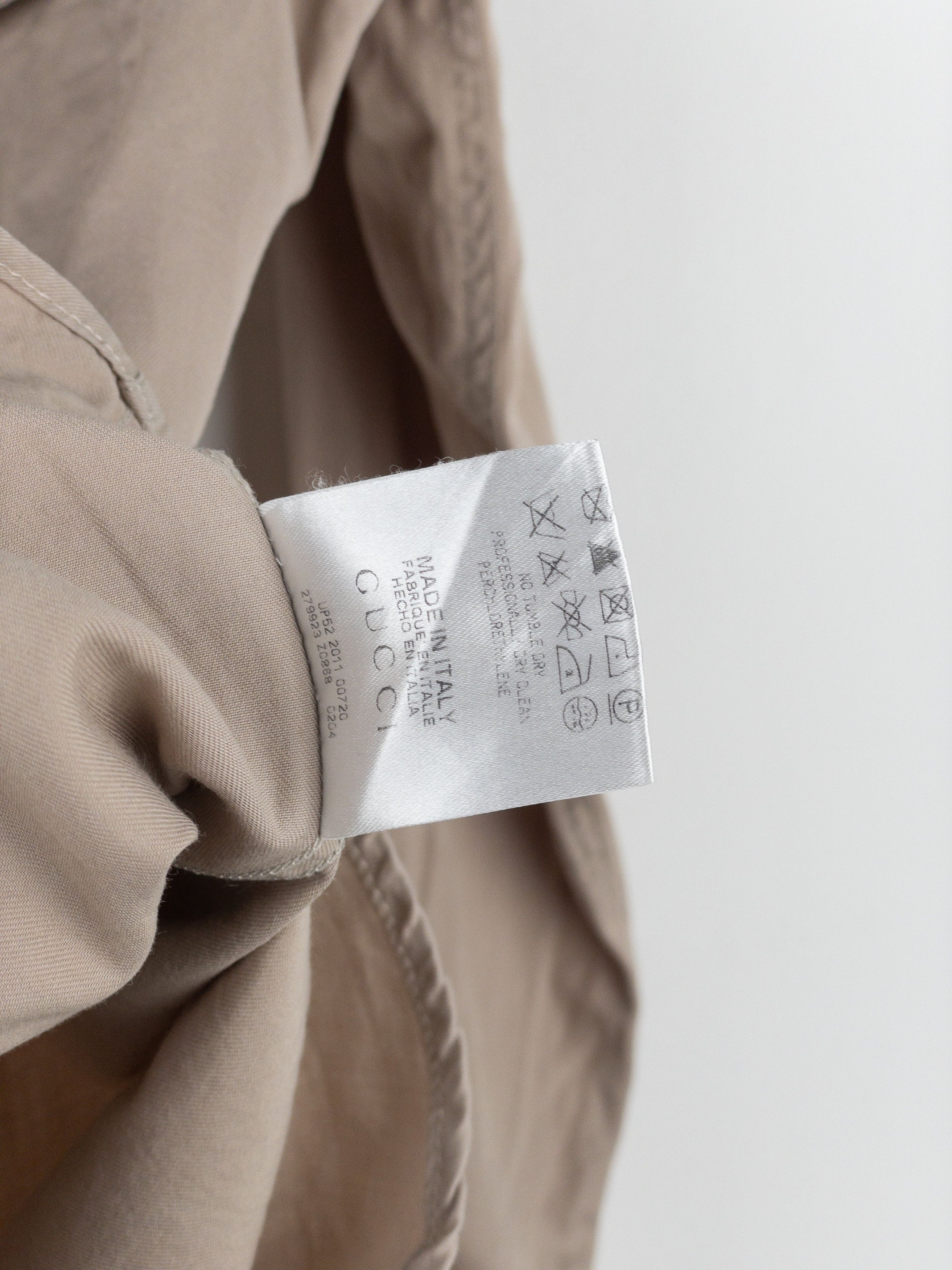 Gucci by Tom Ford 1990s Military Button-Up Shirt Size US XS / EU 42 / 0 - 10 Thumbnail