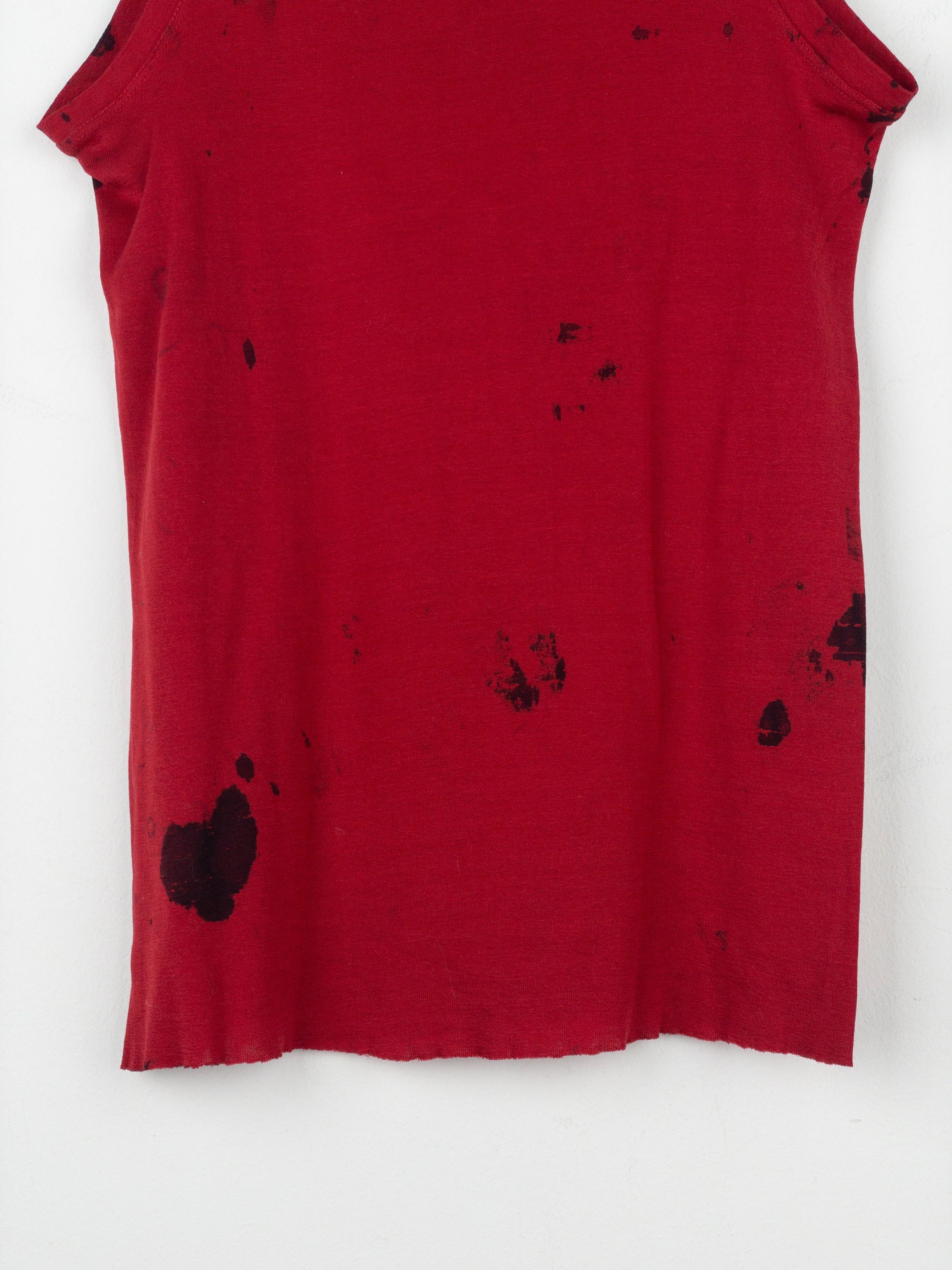 Balmain by Decarnin SS11 Bloodstain Punk Tank Top Size S / US 4 / IT 40 - 7 Thumbnail