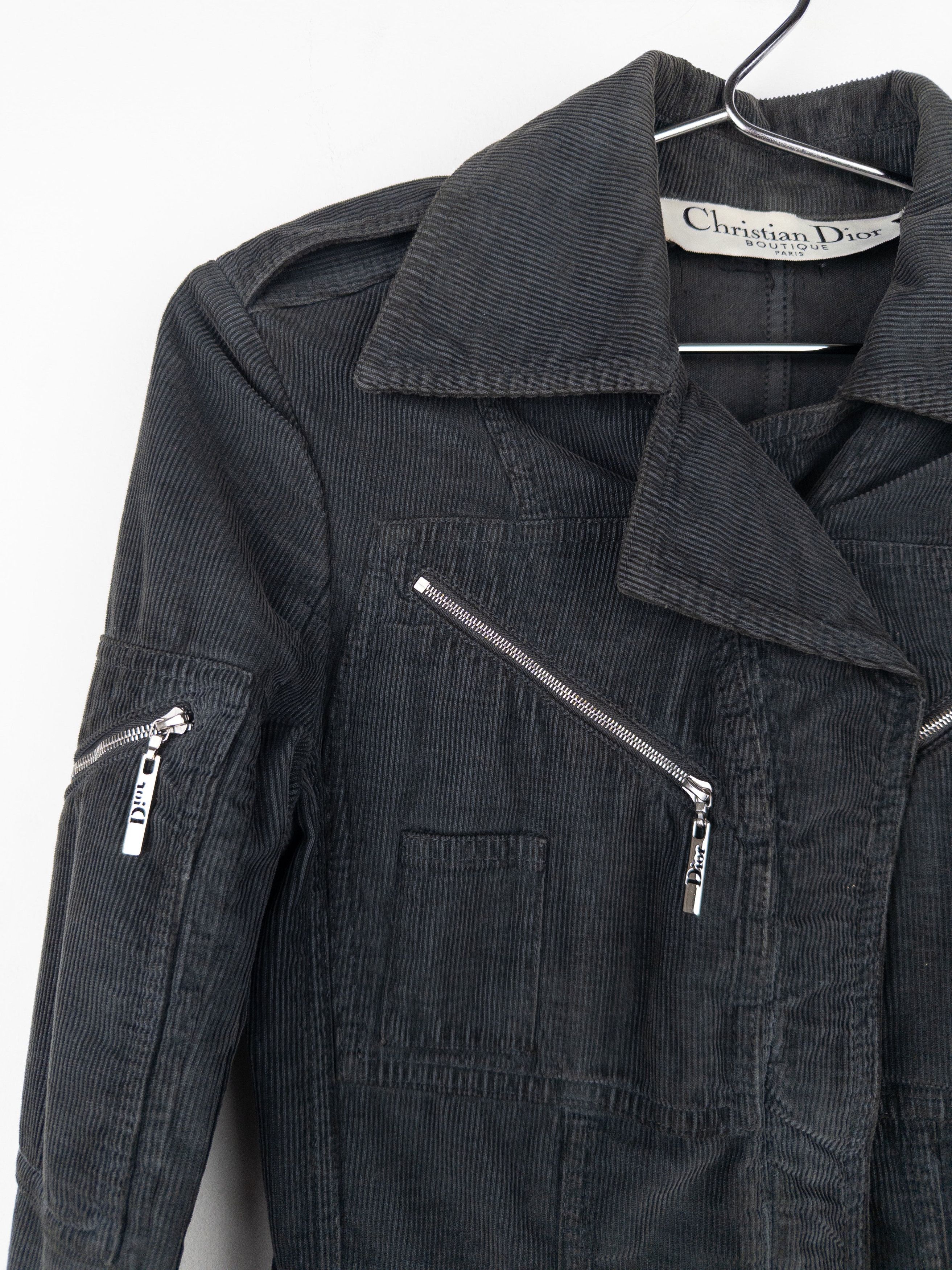 Dior by Galliano AW04 Hardcore Star Zipper M-65 Field Jacket Size XS / US 0-2 / IT 36-38 - 4 Thumbnail