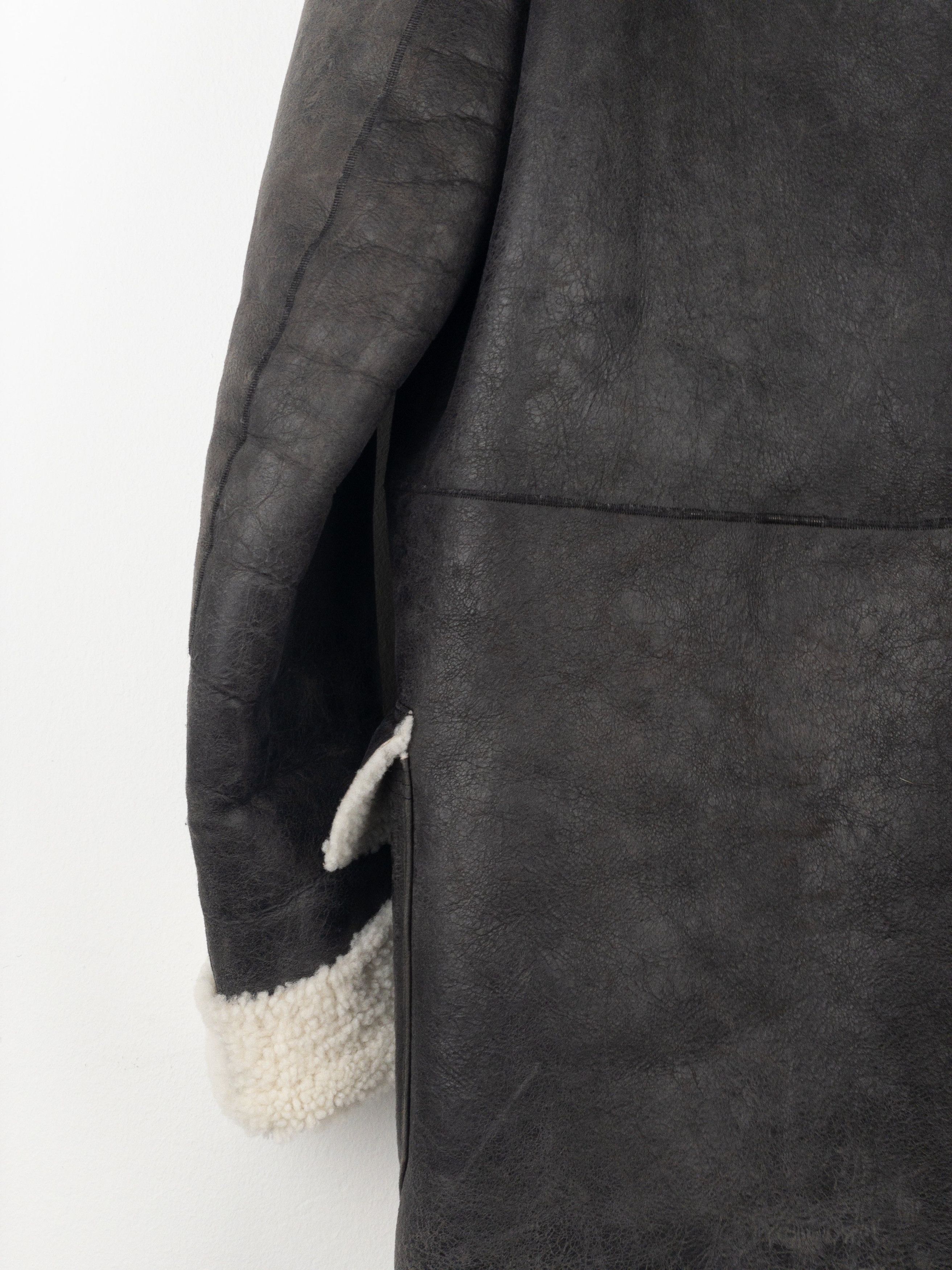 Rick Owens AW17 Leather Shearling Duffle Coat Size US XS / EU 42 / 0 - 13 Thumbnail
