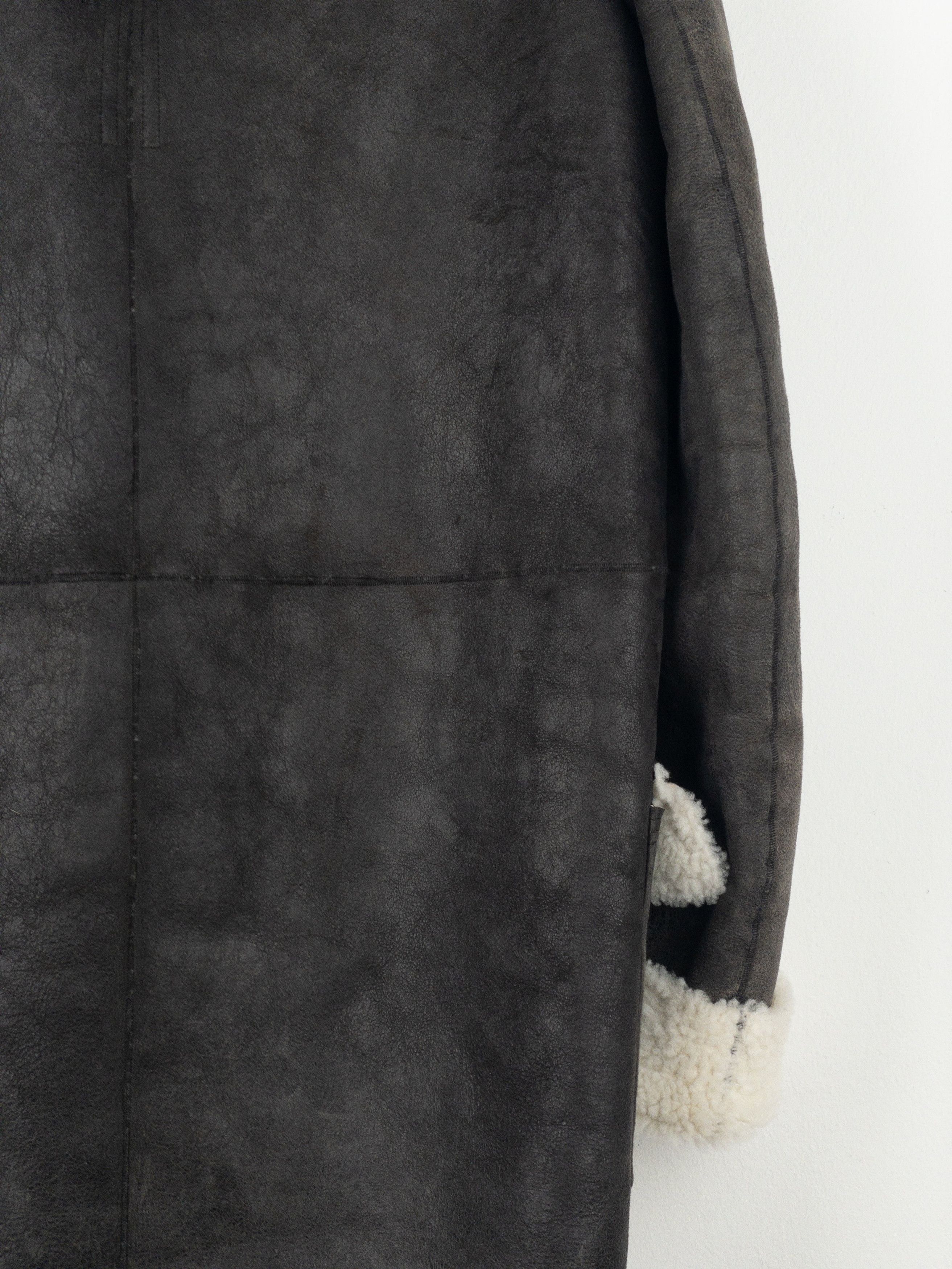 Rick Owens AW17 Leather Shearling Duffle Coat Size US XS / EU 42 / 0 - 14 Thumbnail