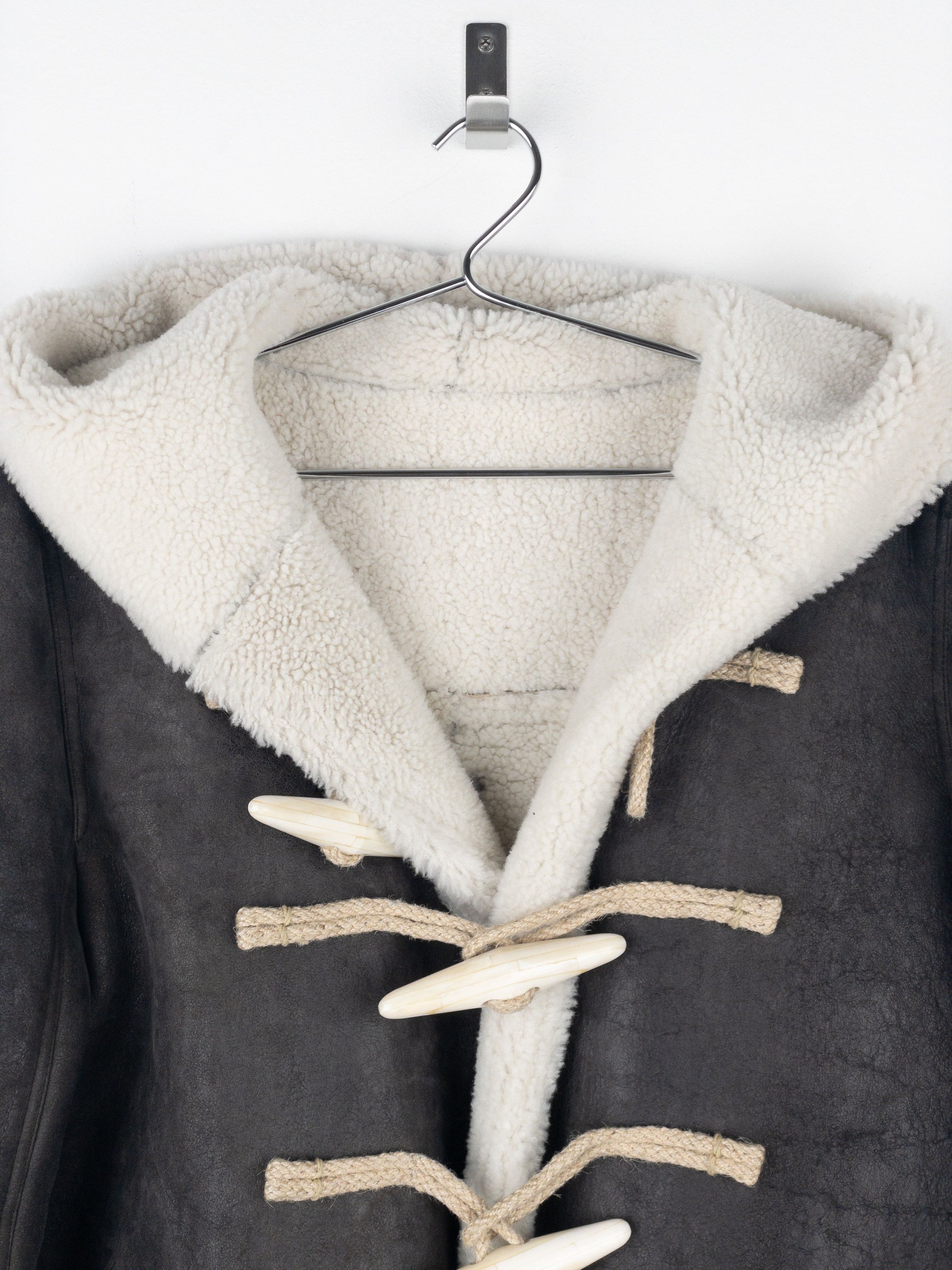 Rick Owens AW17 Leather Shearling Duffle Coat Size US XS / EU 42 / 0 - 3 Thumbnail