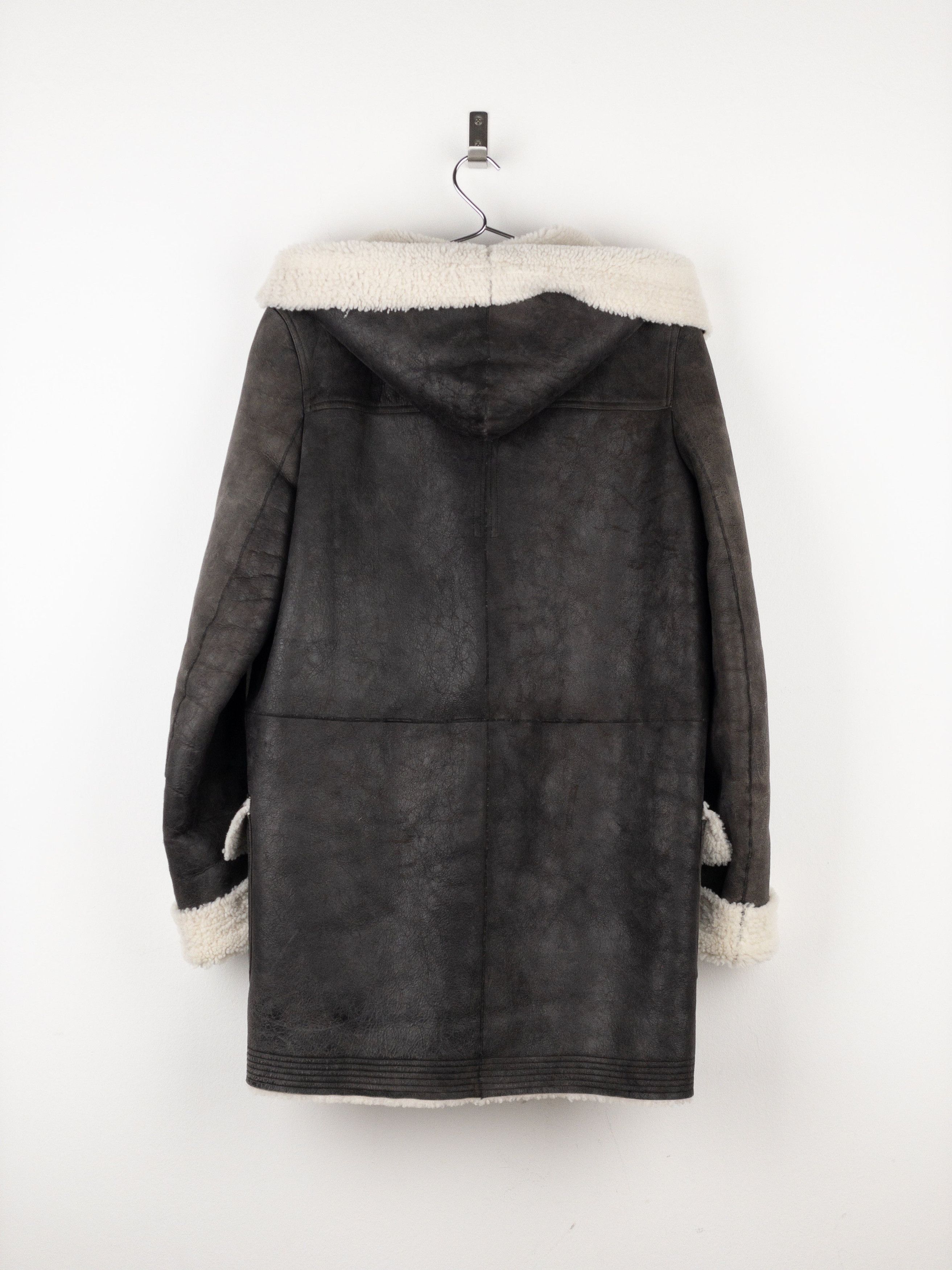Rick Owens AW17 Leather Shearling Duffle Coat Size US XS / EU 42 / 0 - 2 Thumbnail