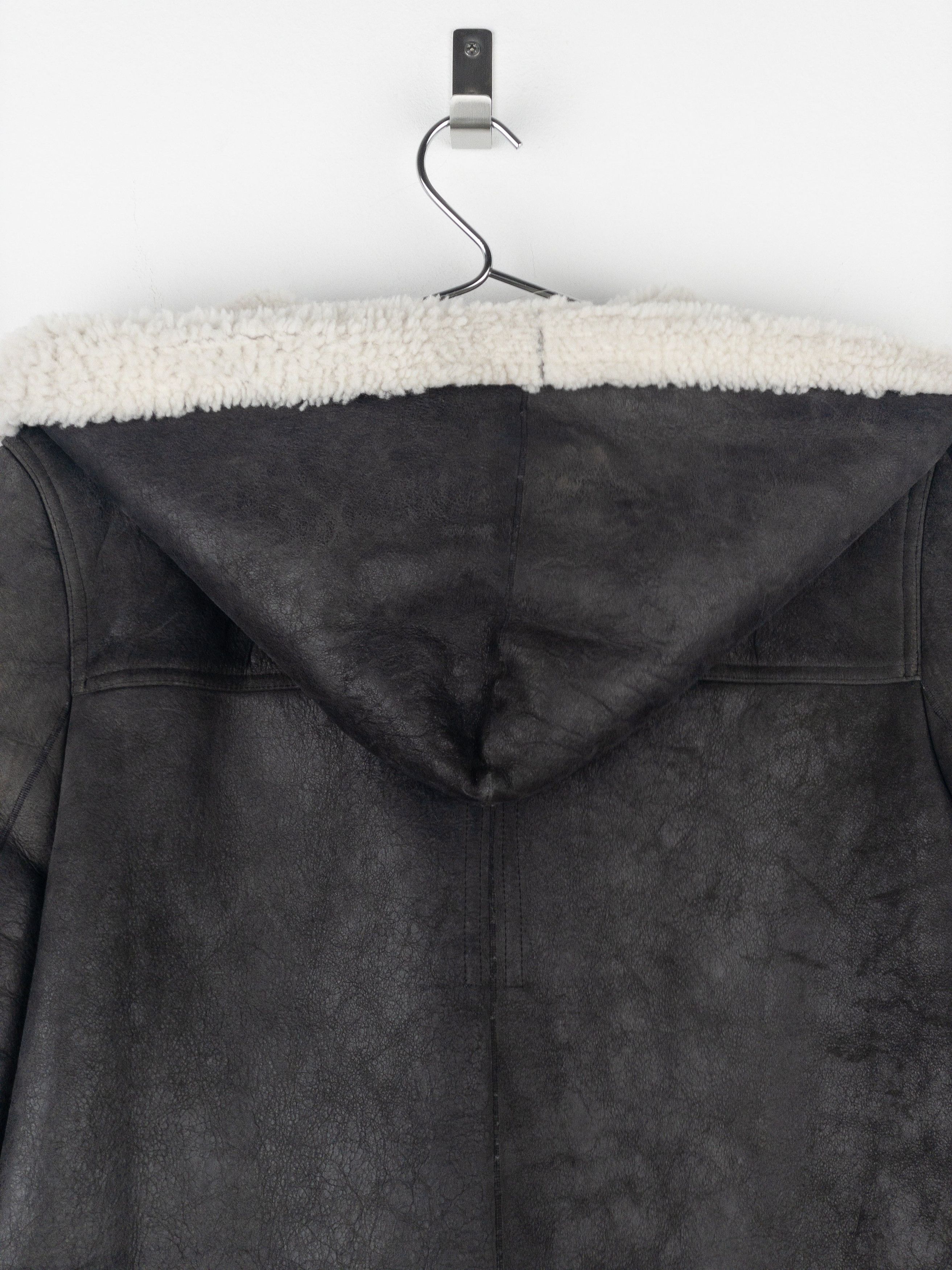 Rick Owens AW17 Leather Shearling Duffle Coat Size US XS / EU 42 / 0 - 11 Thumbnail